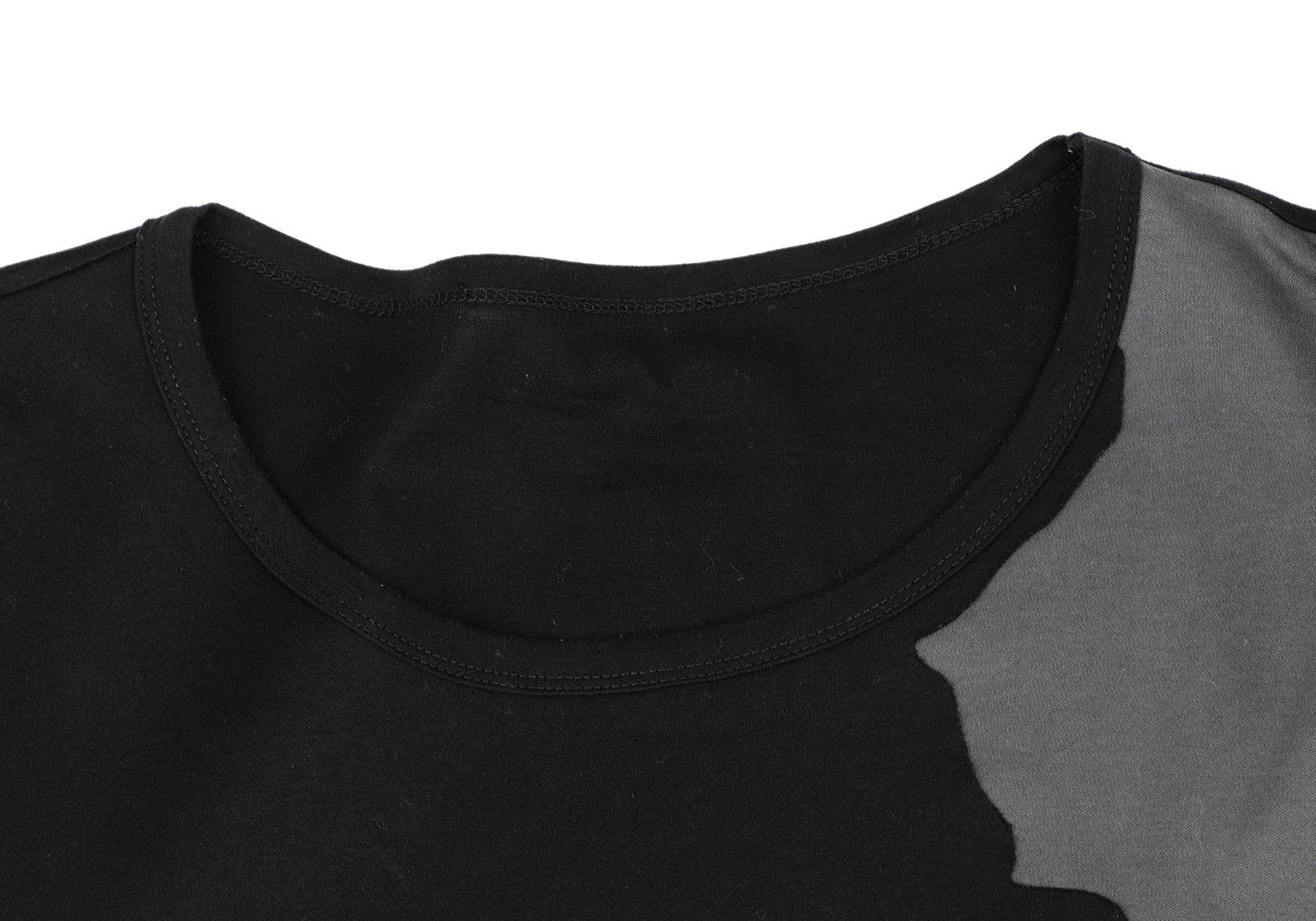 Issey Miyake Two-Tone Bonding T-Shirt in Black and Gray Size US M / EU 48-50 / 2 - 3 Thumbnail