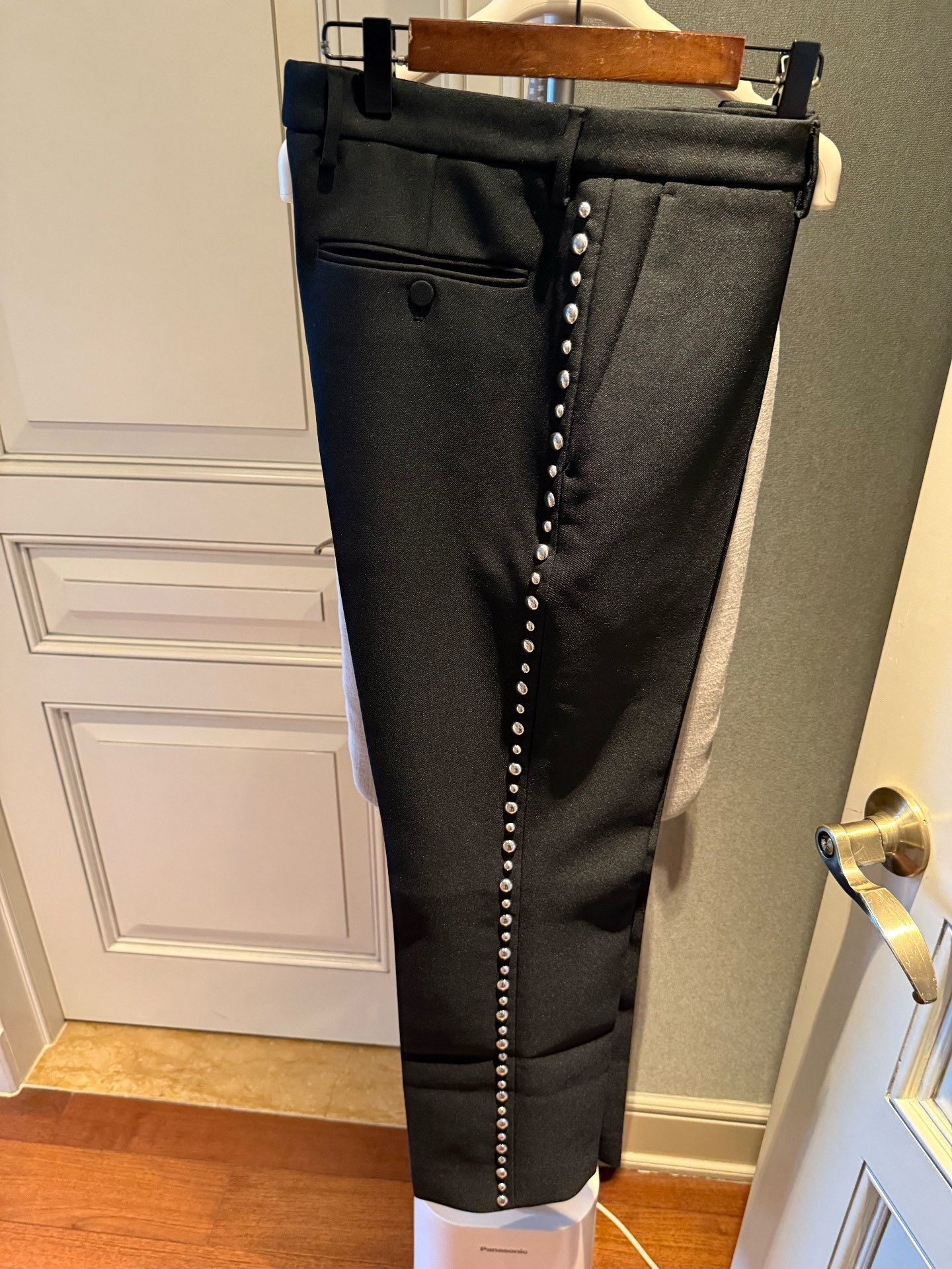 Gucci Gucci Gray Metal Rivet Trousers Size US 32 / EU 48 - 2 Thumbnail