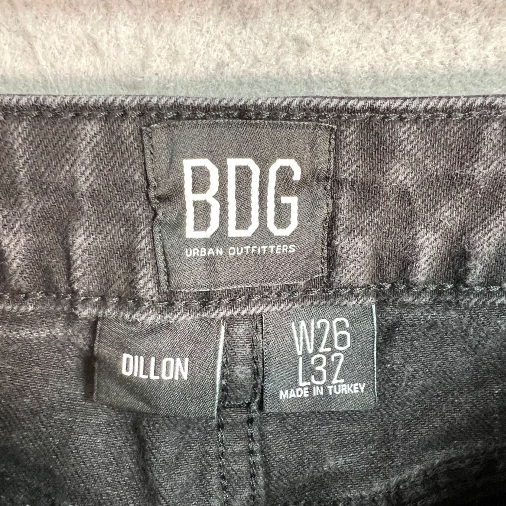 Bdg BDG Urban Outfitters Dillon Black High-Rise Distressed Jeans 26 x 32 Womens Denim Button 5-Pocket Distressed Jeans Size 26" / US 2 / IT 38 - 3 Thumbnail