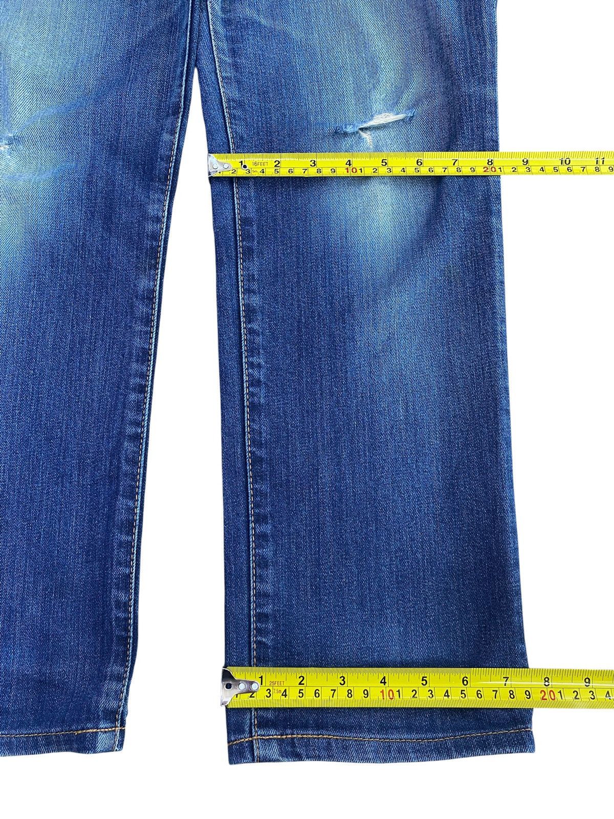 Edwin Edwin 503 Whiskers Ripped Style Loose Jeans Size US 32 / EU 48 - 8 Thumbnail