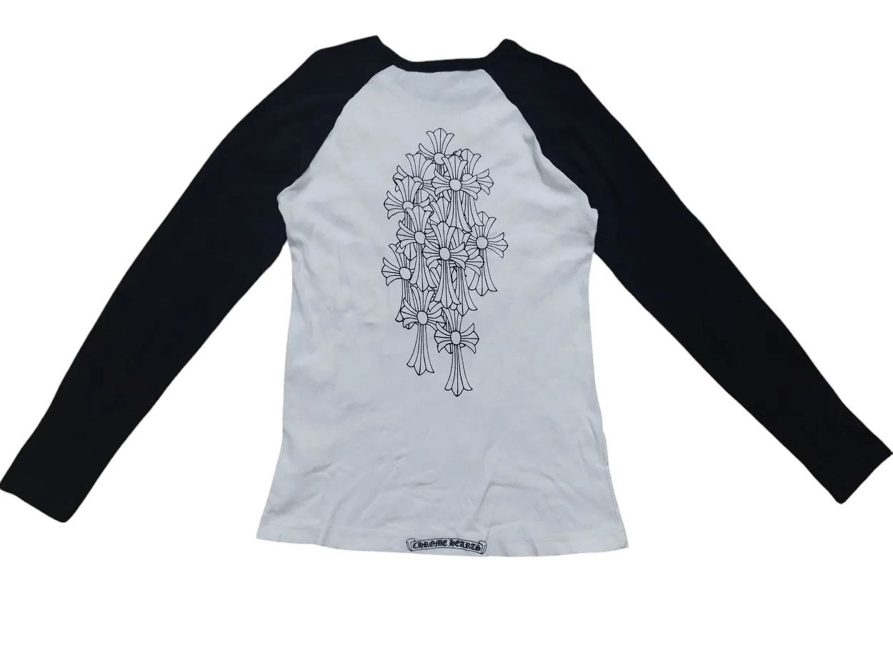 トップス Chrome Hearts print cross raglan tee Chrome Hearts print cross raglan tee