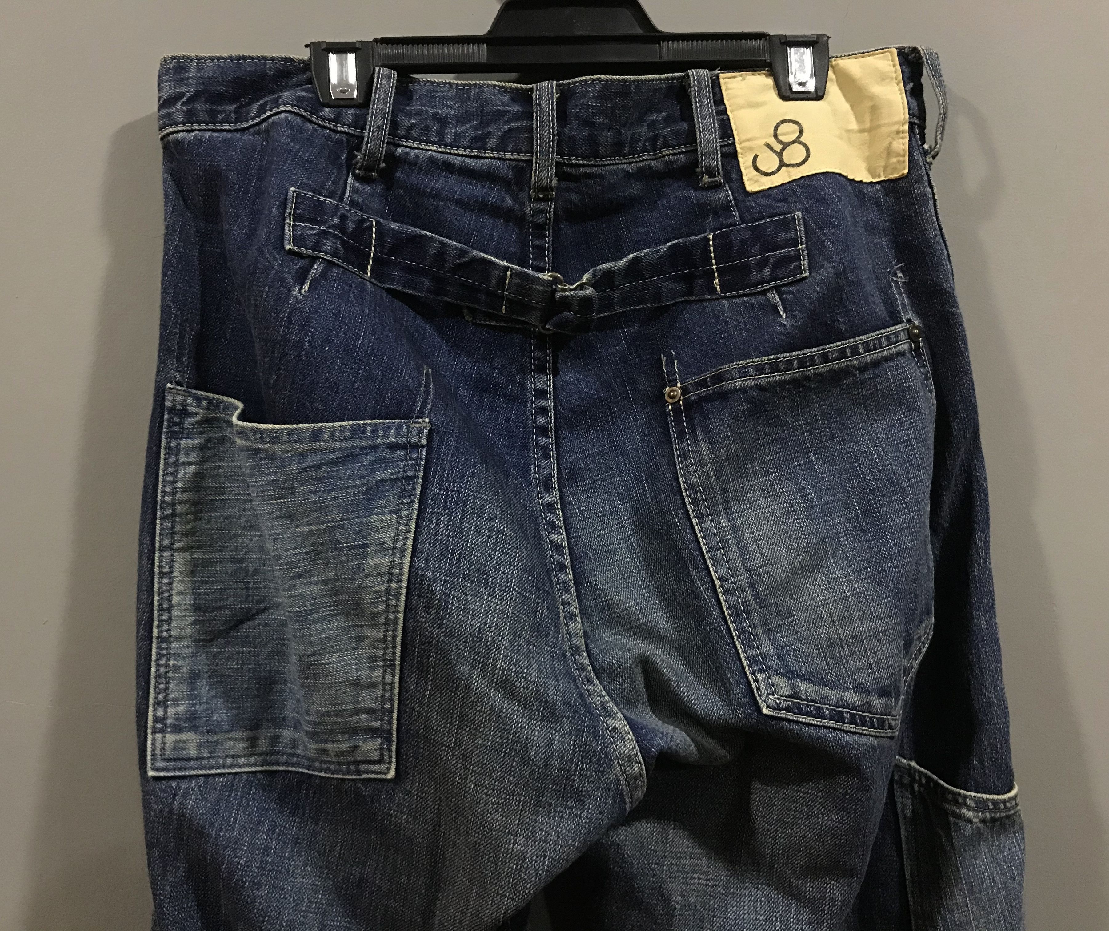 Johnbull Johnbull selvedge Carpenter denim buckle back jeans Size US 31 - 3 Thumbnail