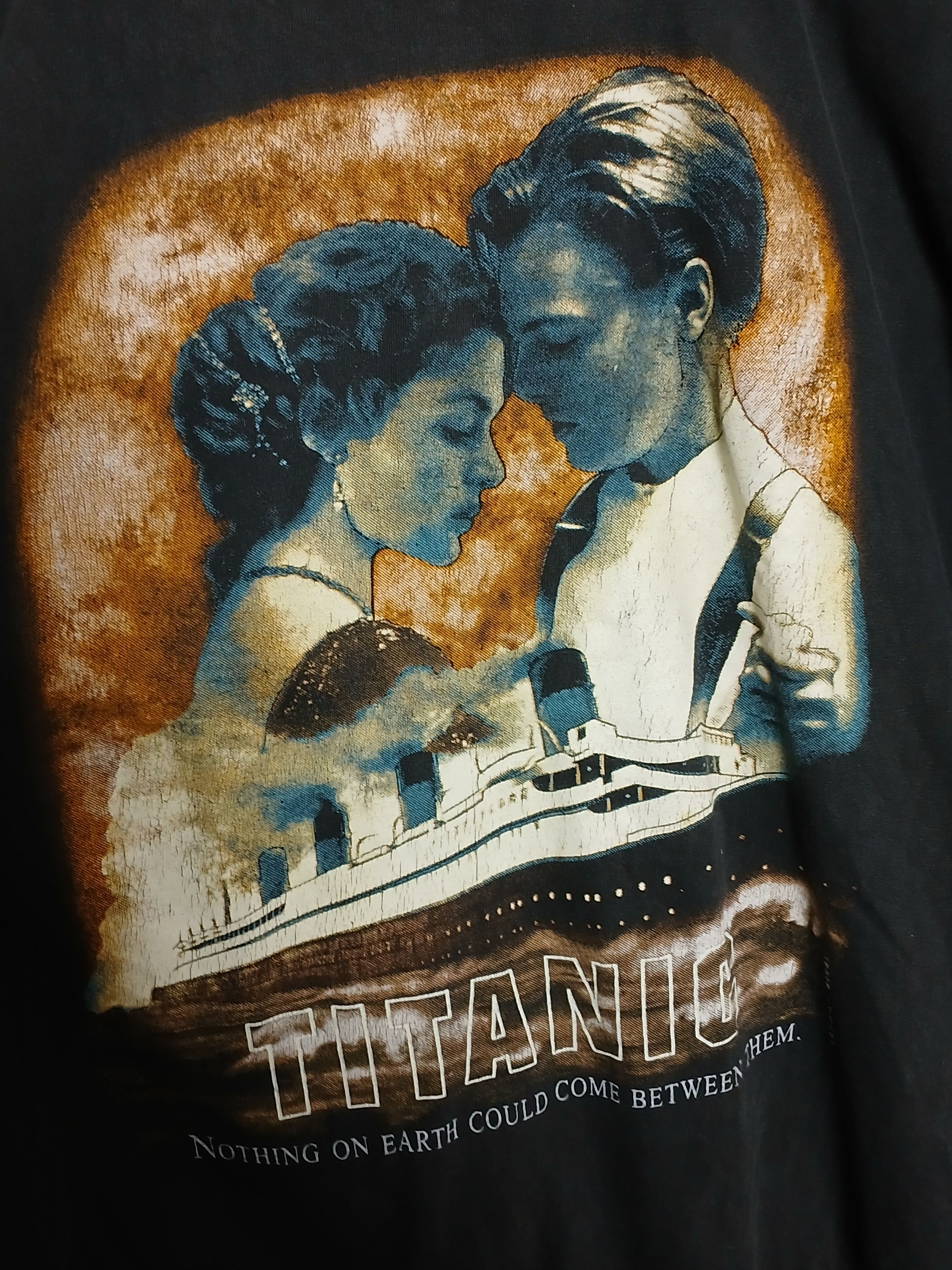 Vintage Vintage Titanic Leonardo DiCario Single Stitch T-Shirt Size US M / EU 48-50 / 2 - 3 Thumbnail
