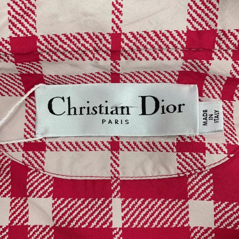 Dior Dior Red plaid hooded semi-zipp drawstring long-sleeved swe Size XS / US 0-2 / IT 36-38 - 7 Thumbnail