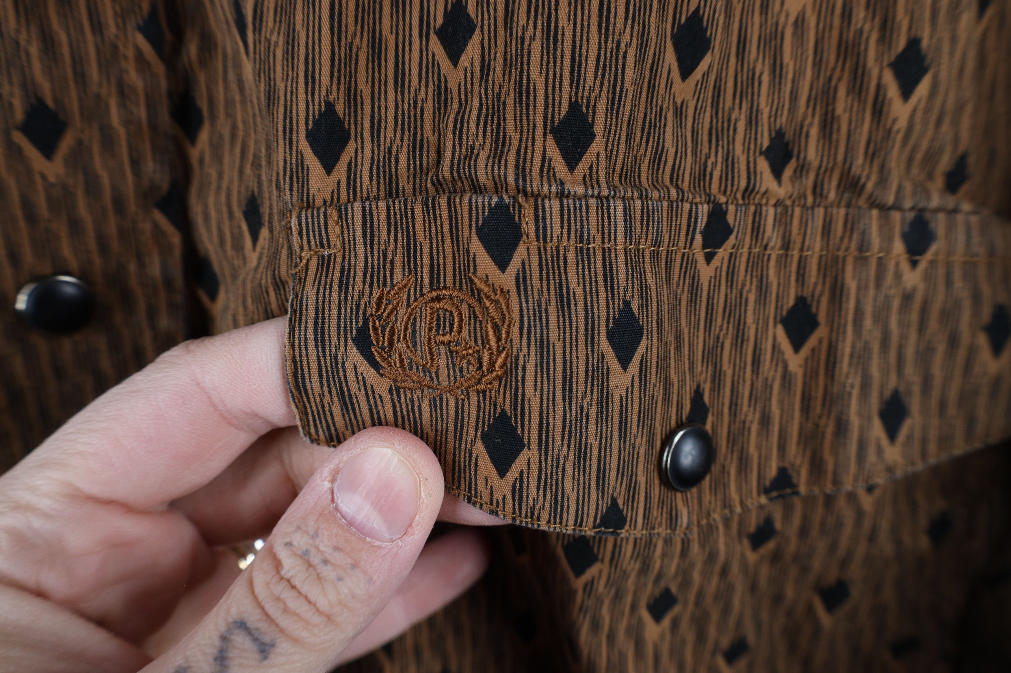 Vintage Vintage Rockabilly Rodeo Diamond Snap Button Collared Shirt Size US L / EU 52-54 / 3 - 5 Thumbnail