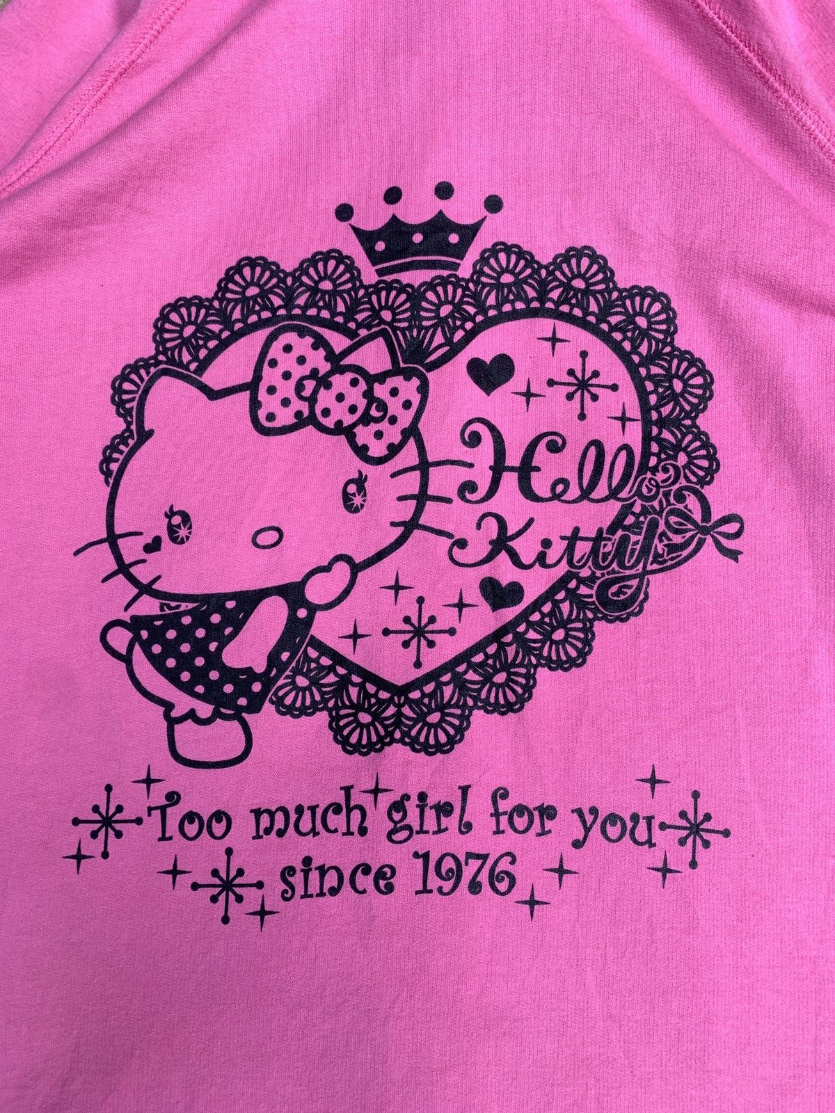 Anime × Cartoon Network × Vintage 2000s Hello Kitty Pink Sparks Cute Pop Lovey Graphic Hoodie Size M / US 6-8 / IT 42-44 - 5 Thumbnail