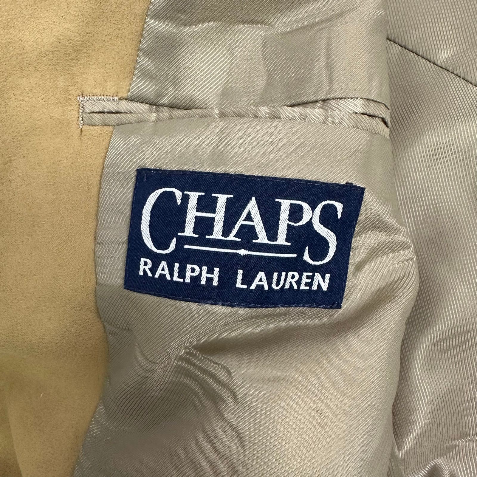 Chaps Ralph Lauren Vintage Chaps Ralph Lauren Men’s Camel Blazer 46R Size 46R - 3 Thumbnail