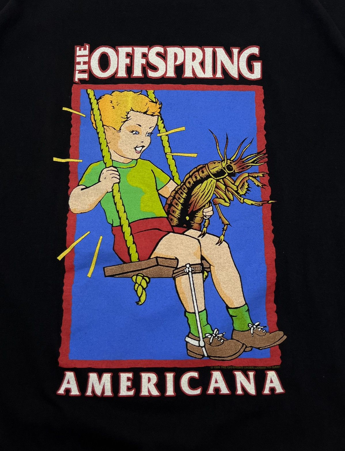 Vintage The Offspring Americana 1998 Under License To Giant T-Shirt Size US XL / EU 56 / 4 - 7 Thumbnail