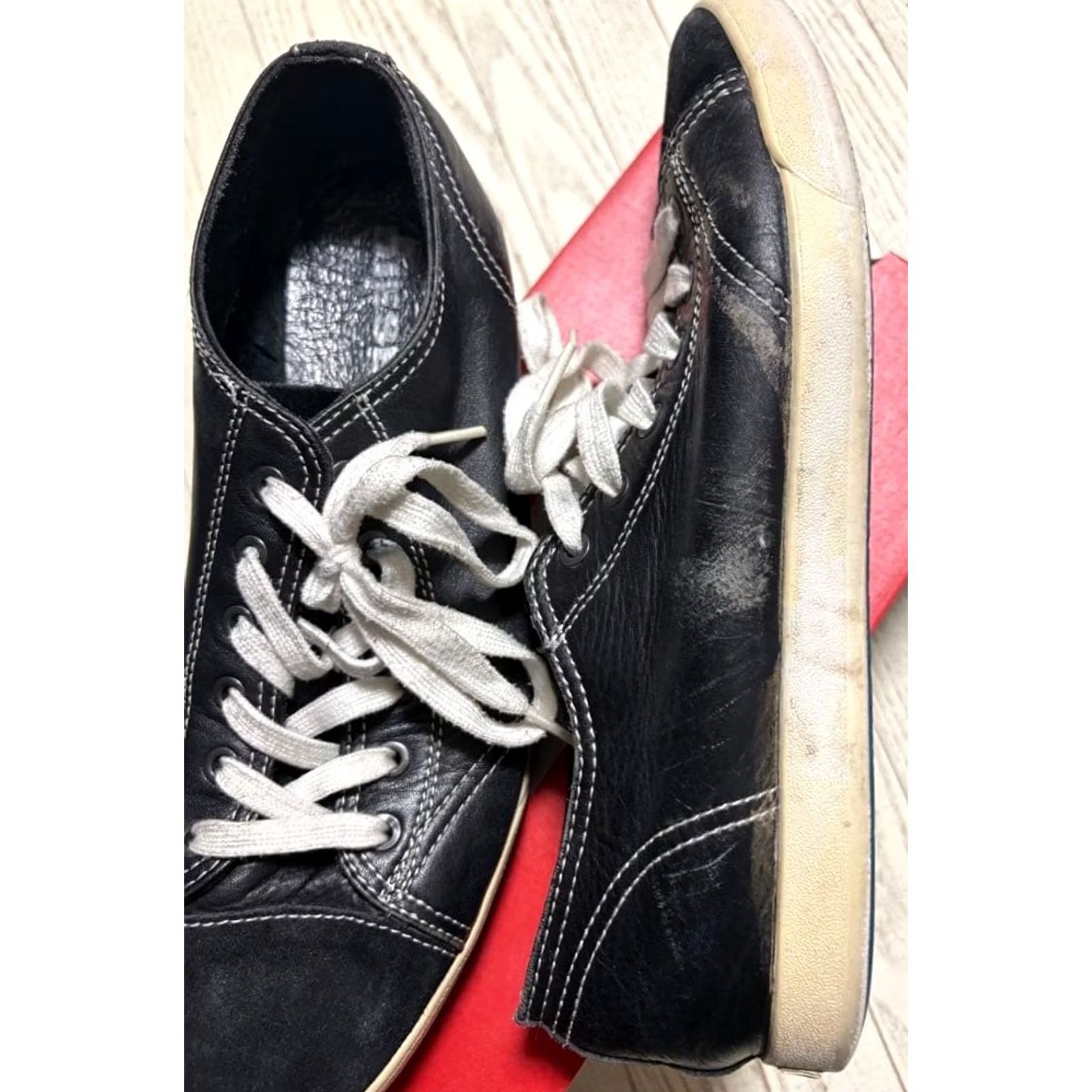Diesel VINTAGE Diesel Men 10.0US Black Leather Sneakers Luxury Casual Stylish Durable 90s 00s Size US 10 / EU 43 - 6 Thumbnail