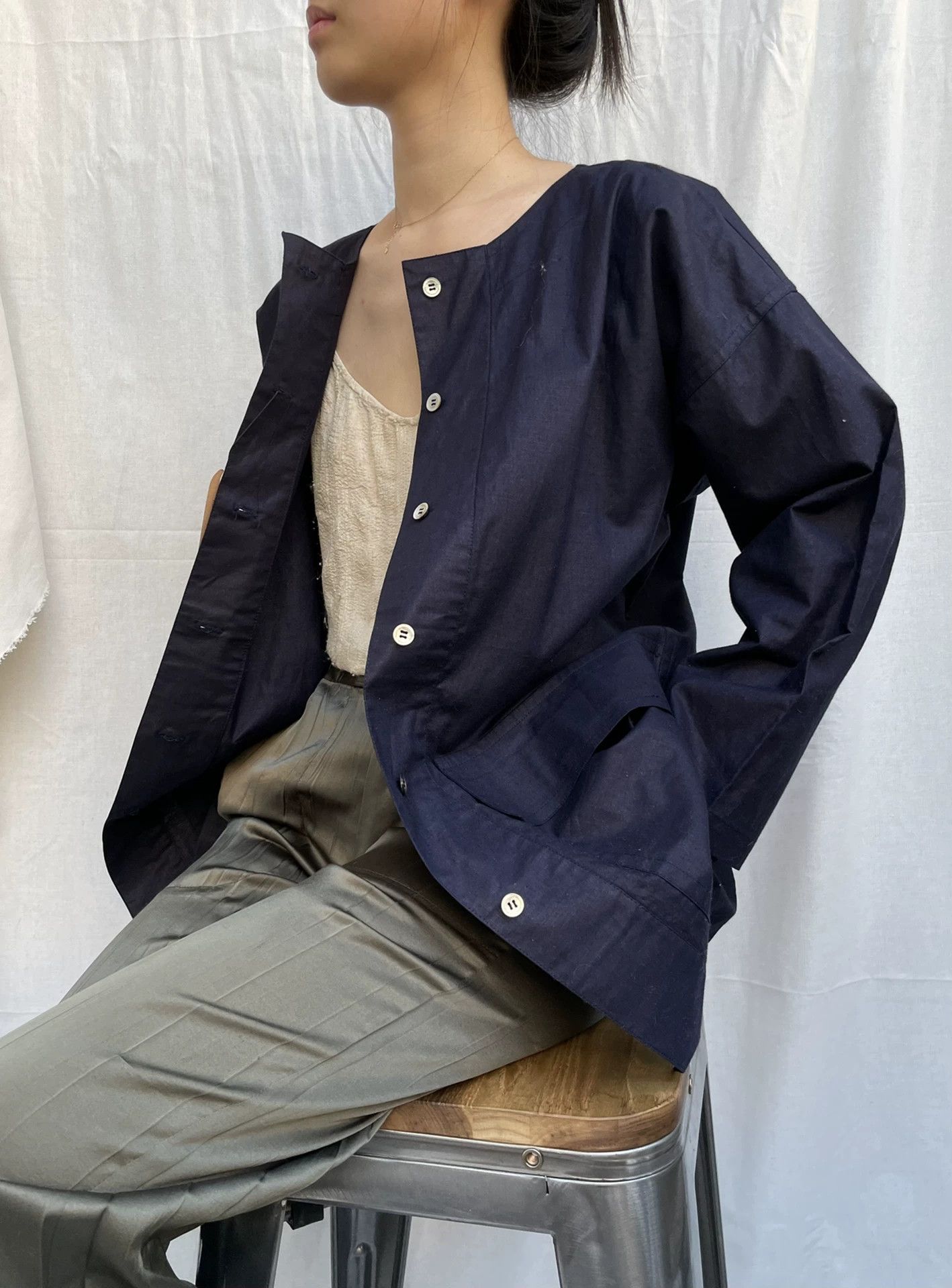 Issey Miyake ISSEY MIYAKE 1970s Rare Pink Label Straight Cut Jacket Wmn L Size US L / EU 52-54 / 3 - 2 Thumbnail