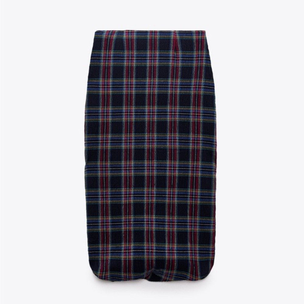 Zara NWT New Zara Plaid Bubble Skirt Size XS Size 26" / US 2 / IT 38 - 1 Thumbnail