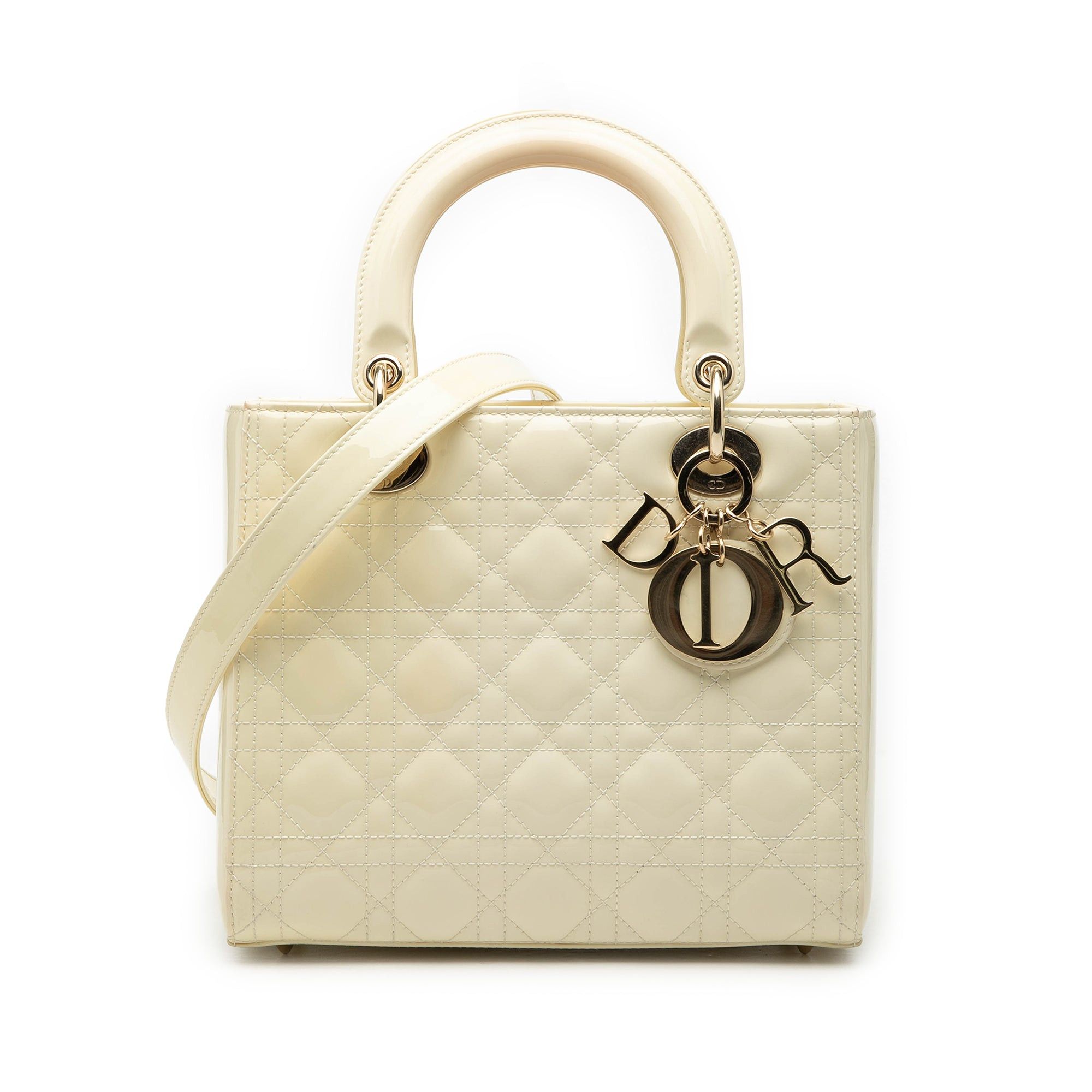 Dior Medium Patent Cannage Lady Dior Size ONE SIZE - 1 Thumbnail