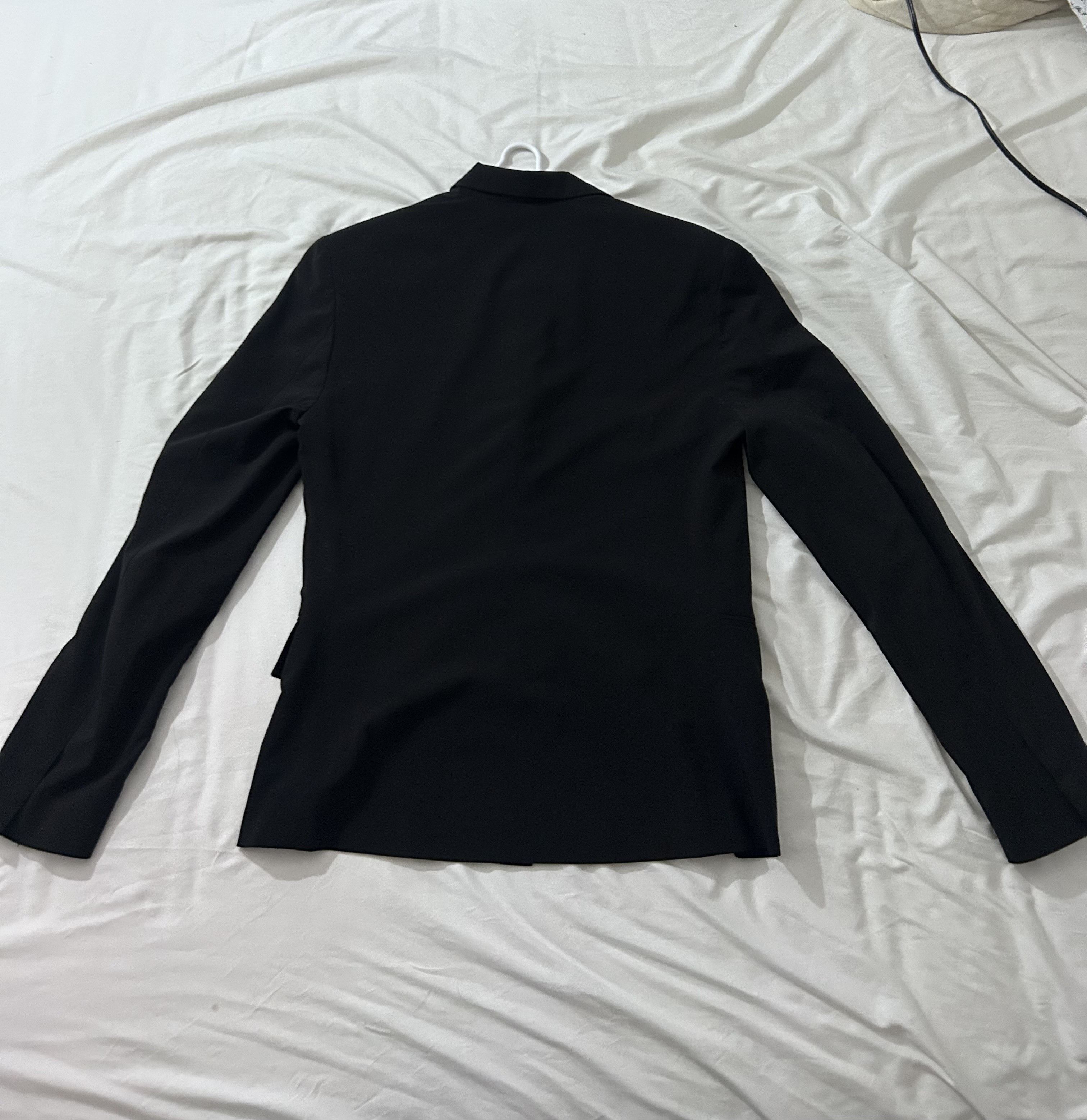 Hyein Seo Hyein Seo Black Unisex Poplin Blazer Size 40R - 2 Thumbnail
