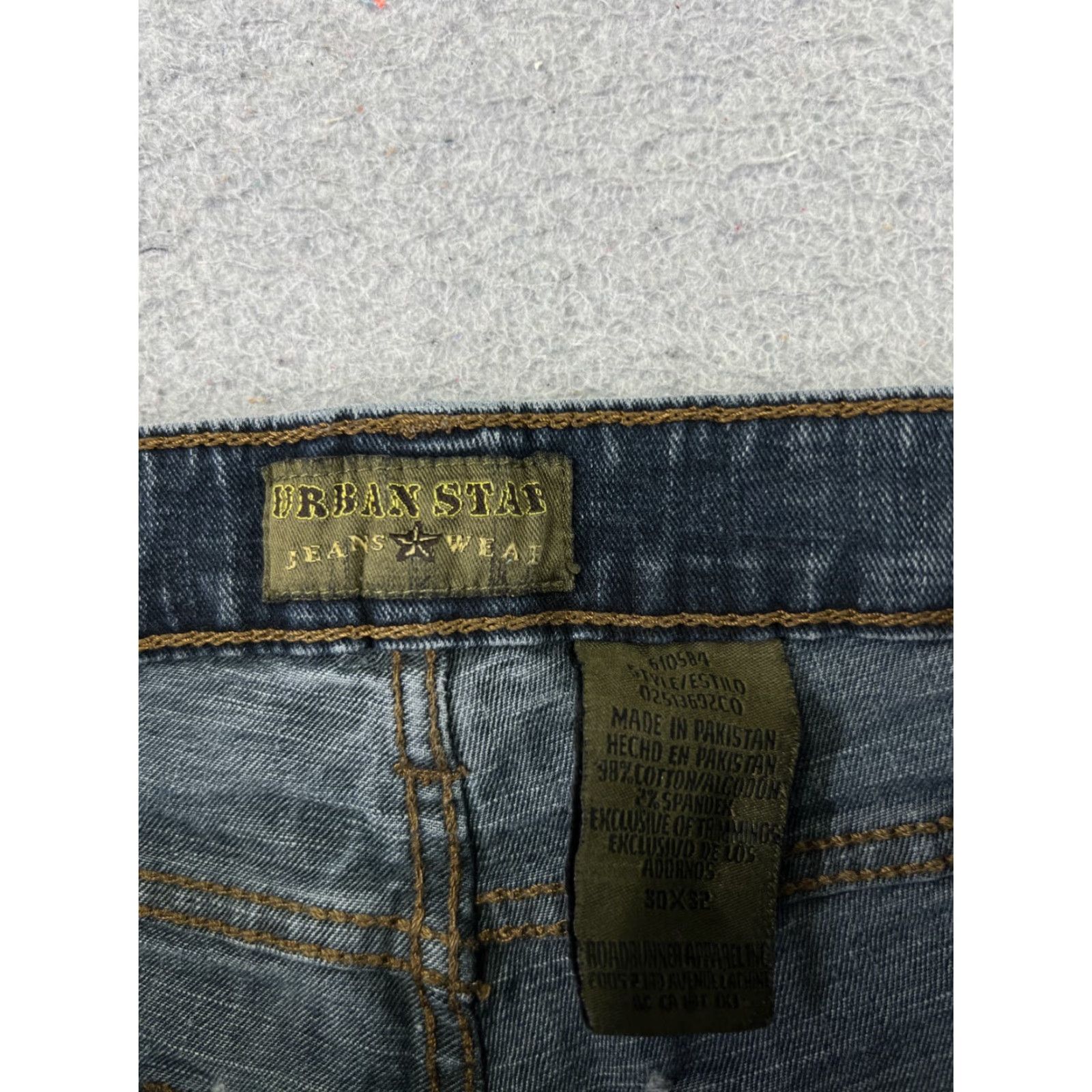 Vintage Urban Star Shorts Women's Denim Blue Dark Wash 30 28x6 Cotton Blend Mid Rise Cut-Off 5-Pocket Stretch Casual Everyday Womens 90s? Size 30" / US 8 / IT 44 - 7 Thumbnail