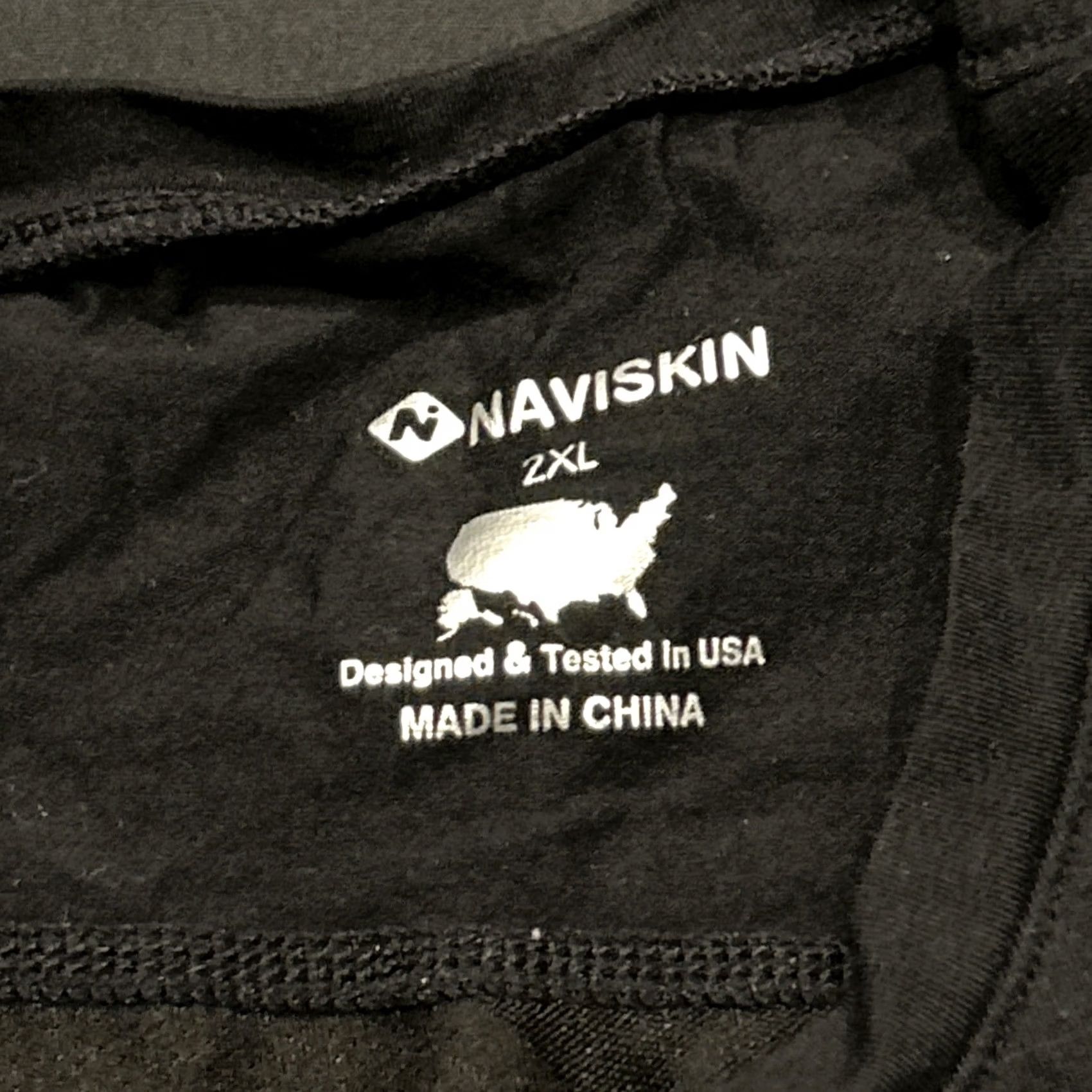 Vintage NAVISKIN Shirt Tank Top Women's Black 2XL A39 Size XXL / US 16-18 / IT 52-54 - 2 Thumbnail