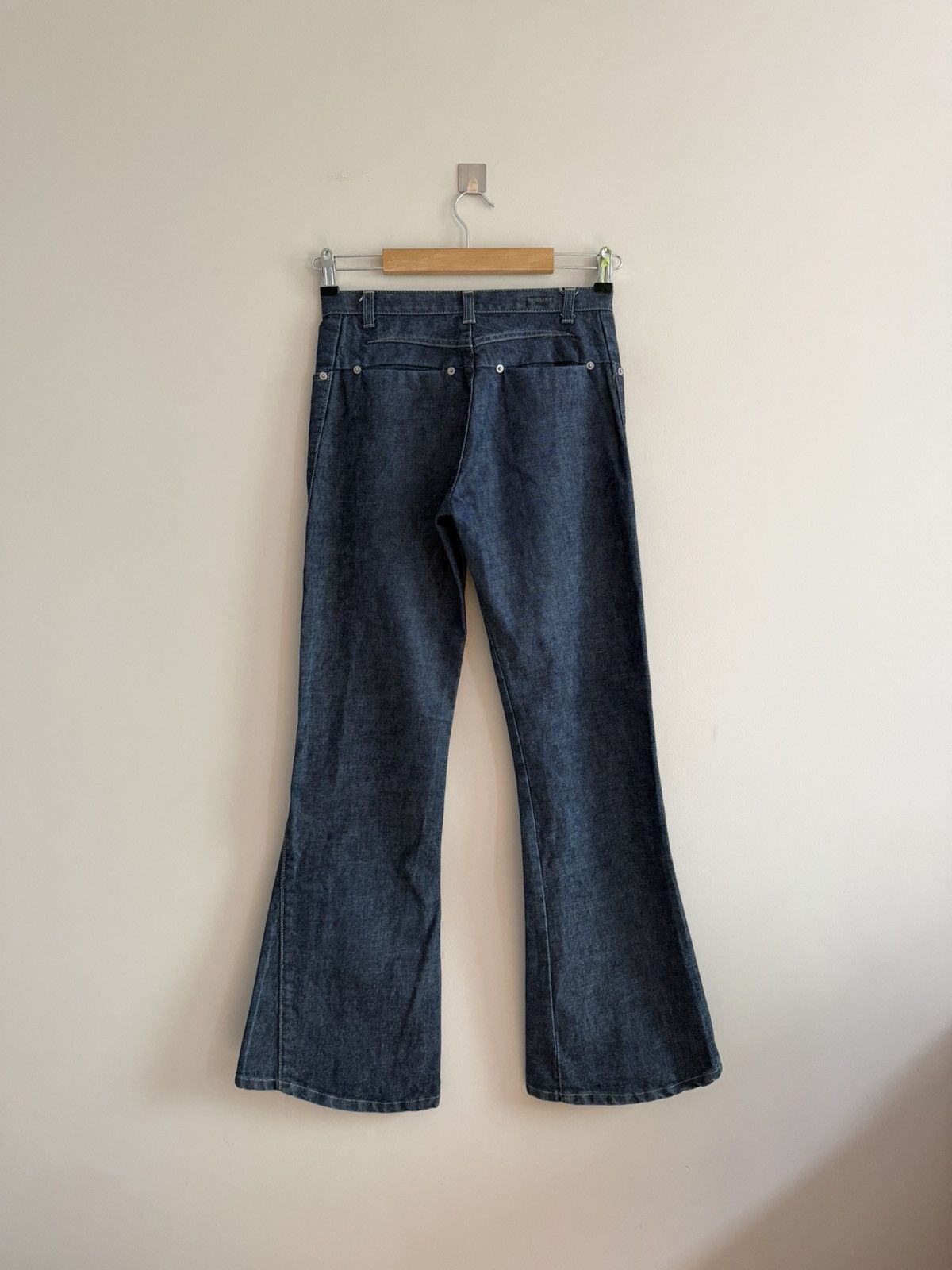 Vintage Vintage Japanese Style Washed Flared Avant Garde Pants Jeans Size 28" / US 6 / IT 42 - 1 Thumbnail