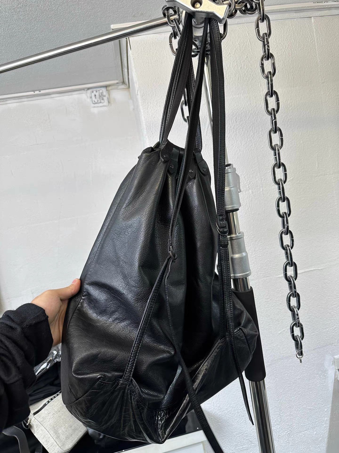 Yohji Yamamoto Yohji Yamamoto Cowhide Leather Rucksack K20 Size ONE SIZE - 8 Thumbnail