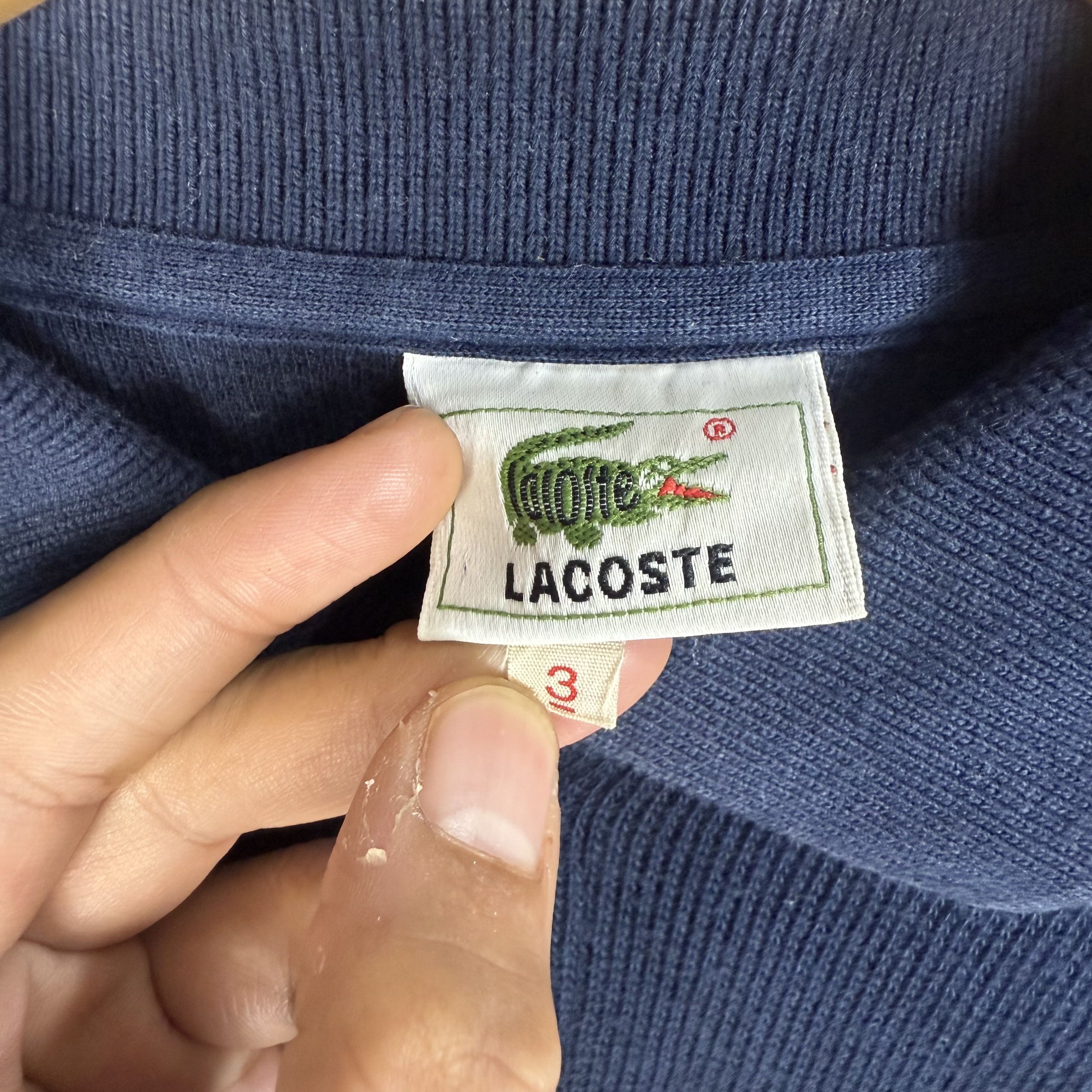 Lacoste Vintage Lacoste Collared Sweatshirt Jumper Size US M / EU 48-50 / 2 - 3 Thumbnail