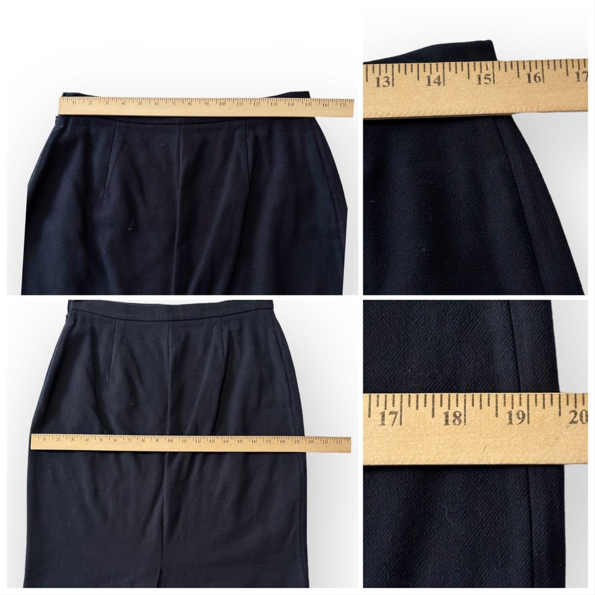 Prada Vintage Prada Pencil Skirt, Navy, Size 46 Italy, 2001 S/S Size 32" / US 10 / IT 46 - 9 Thumbnail