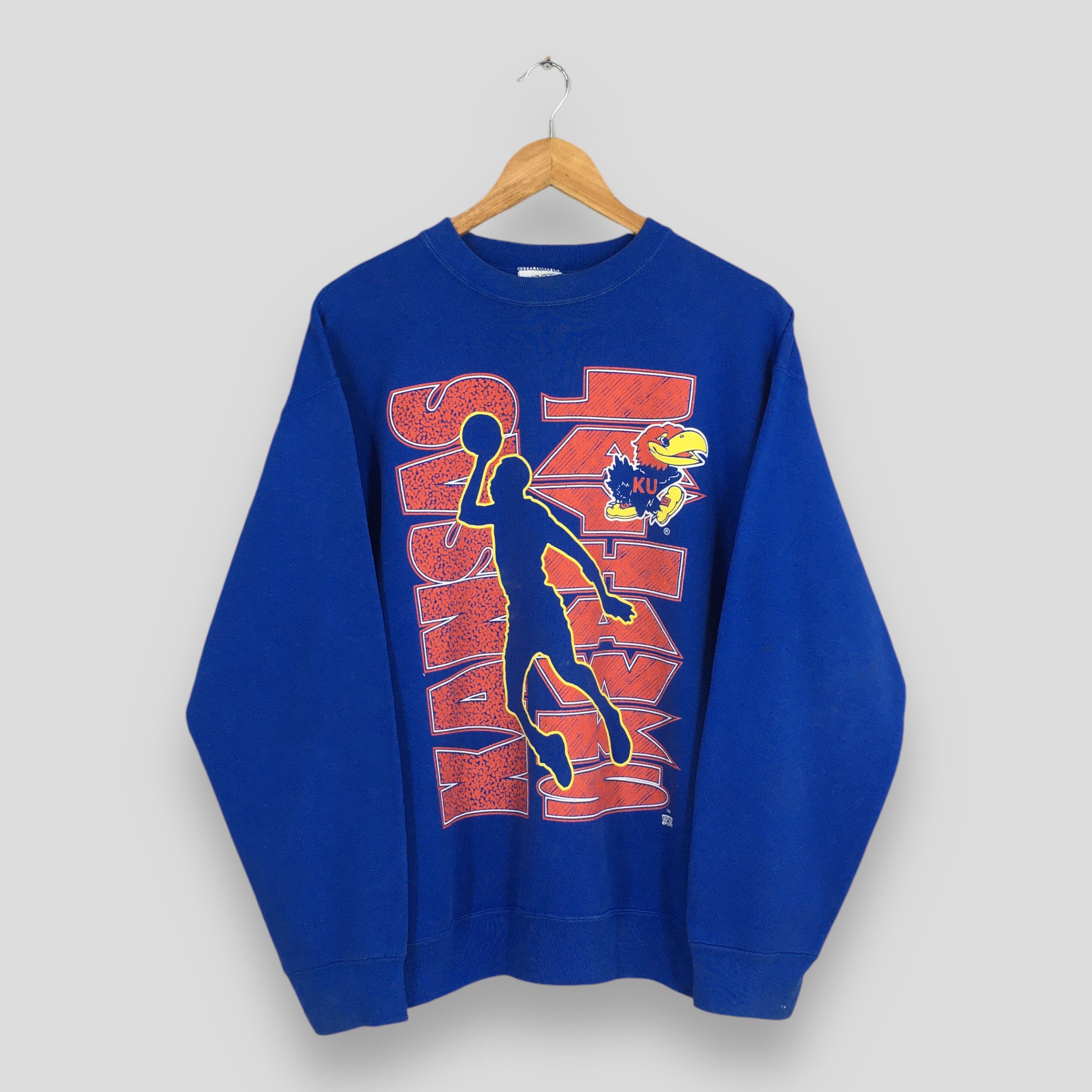 Other Vintage Kansas Jayhawks Blue Sweatshirt Large Size US L / EU 52-54 / 3 - 1 Thumbnail