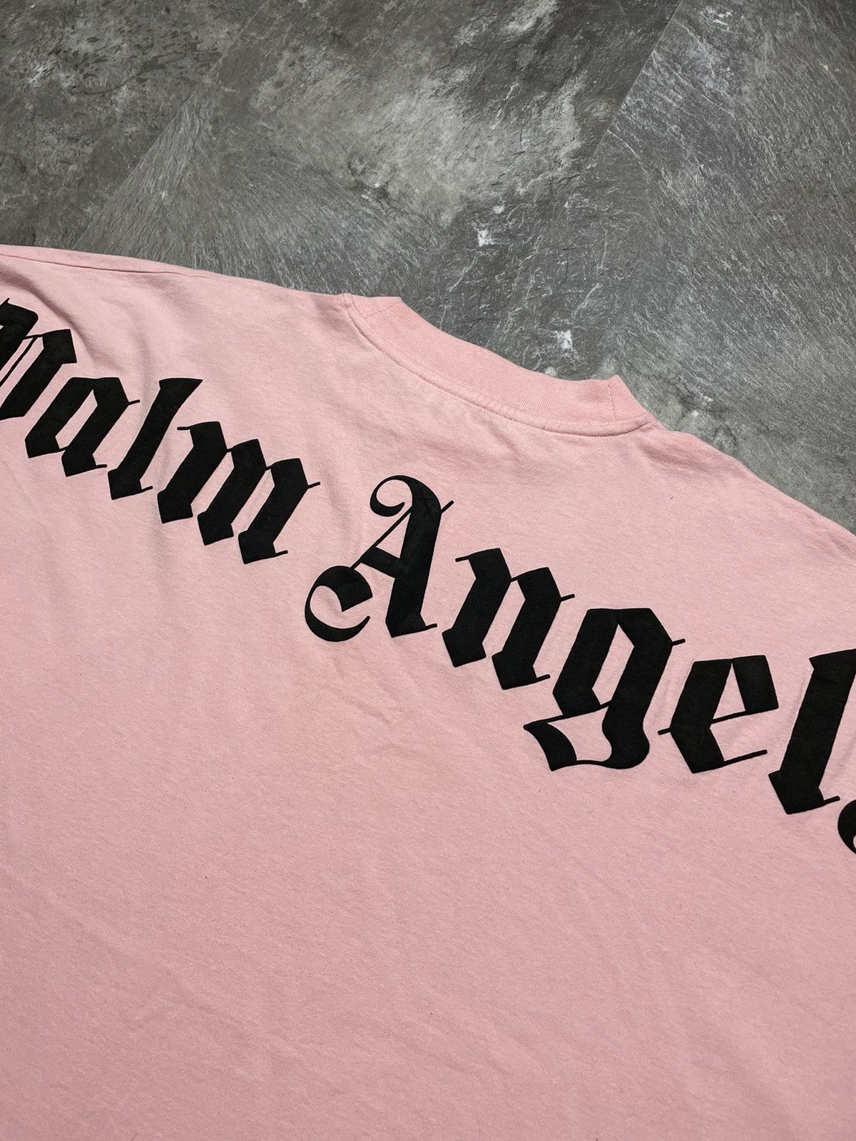 Palm Angels Palm Angels Oversize Classic Logo Pink Tee Rare Streetwear Size US XL / EU 56 / 4 - 3 Thumbnail