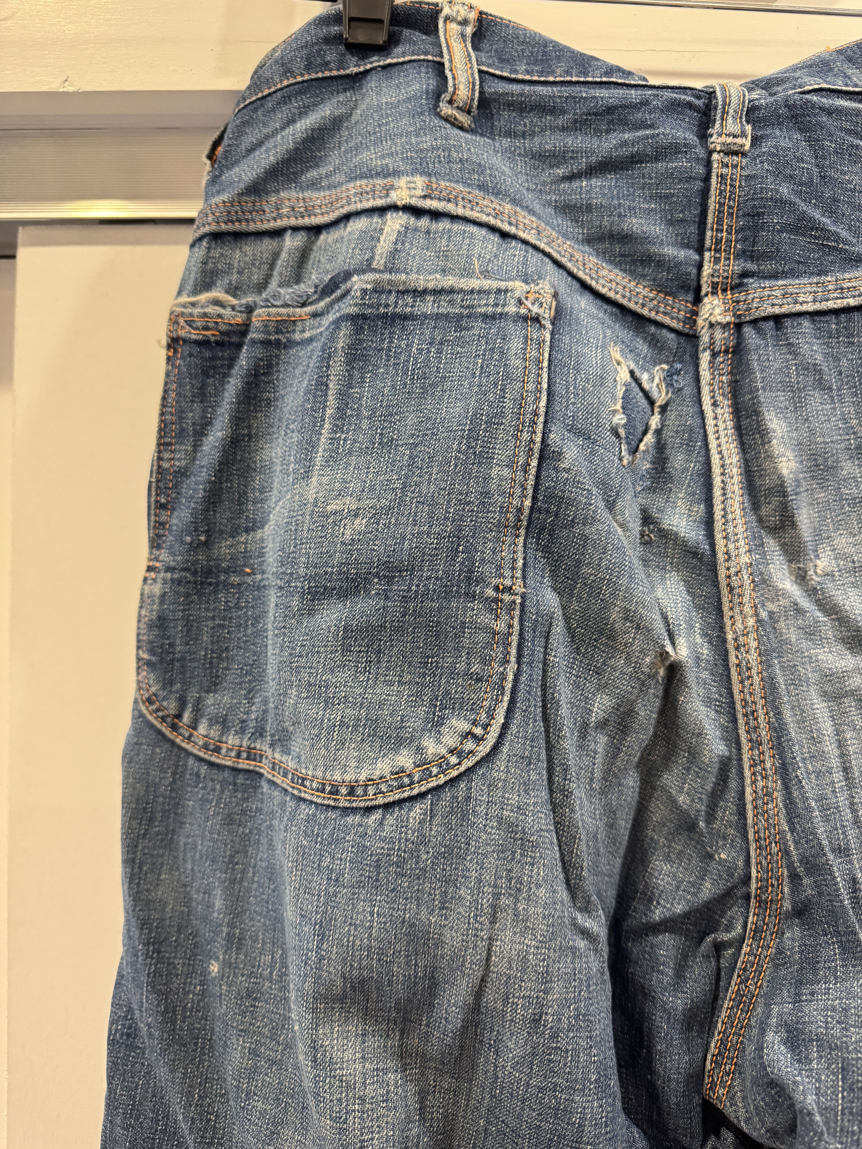 Vintage 60's Big Mac Carpenter Distressed Jeans Size US 34 / EU 50 - 8 Thumbnail