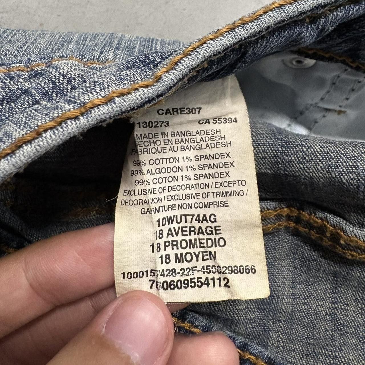 Vintage Crazy Vintage Y2K/2000s Flare Grunge Dark Wash Denim Jeans! Size US 36 / EU 52 - 8 Thumbnail