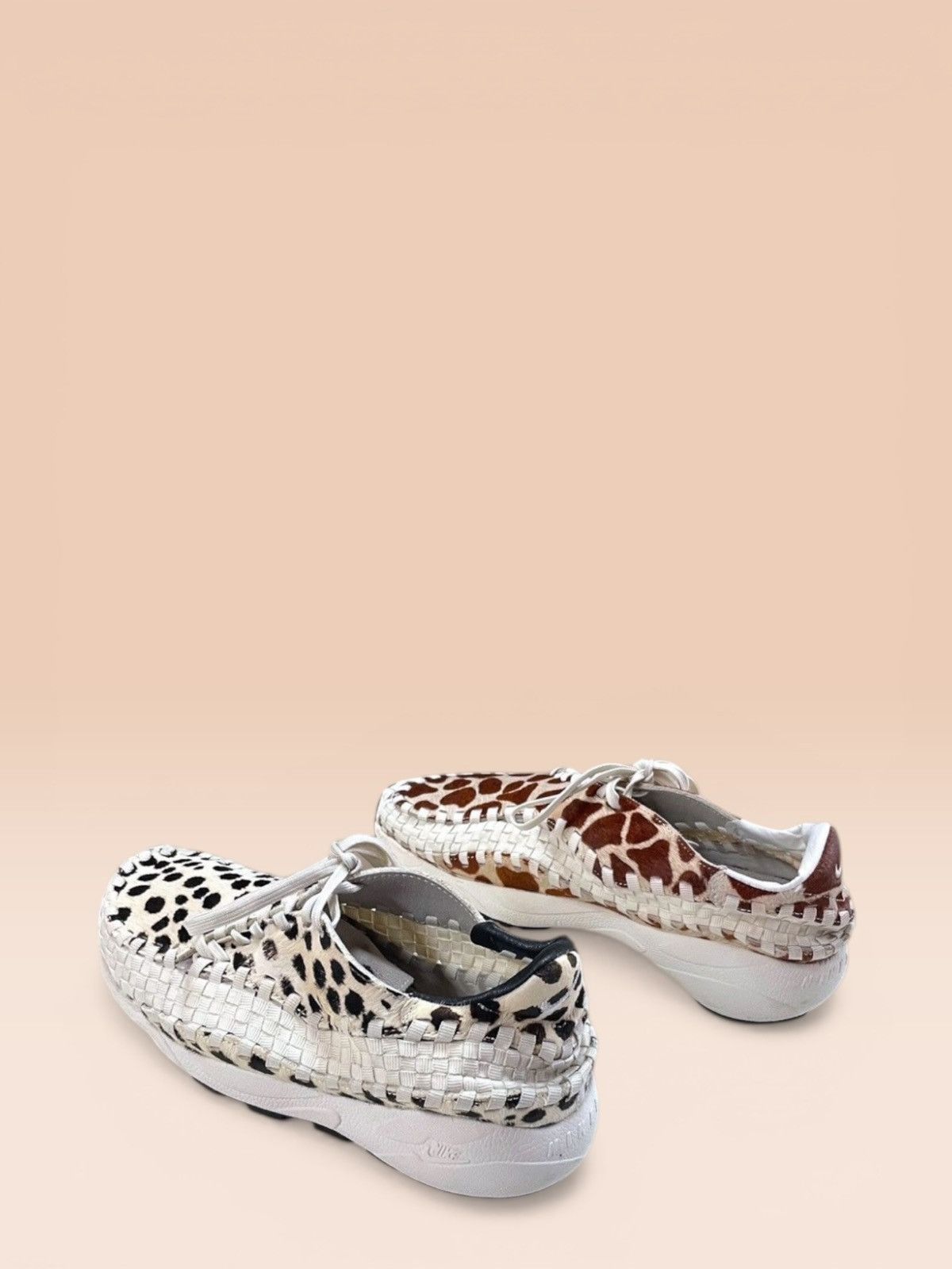Nike Air Footscape Woven ”Natural and Brown“ & "Whit Cow Print" Size US 10 / EU 43 - 3 Thumbnail