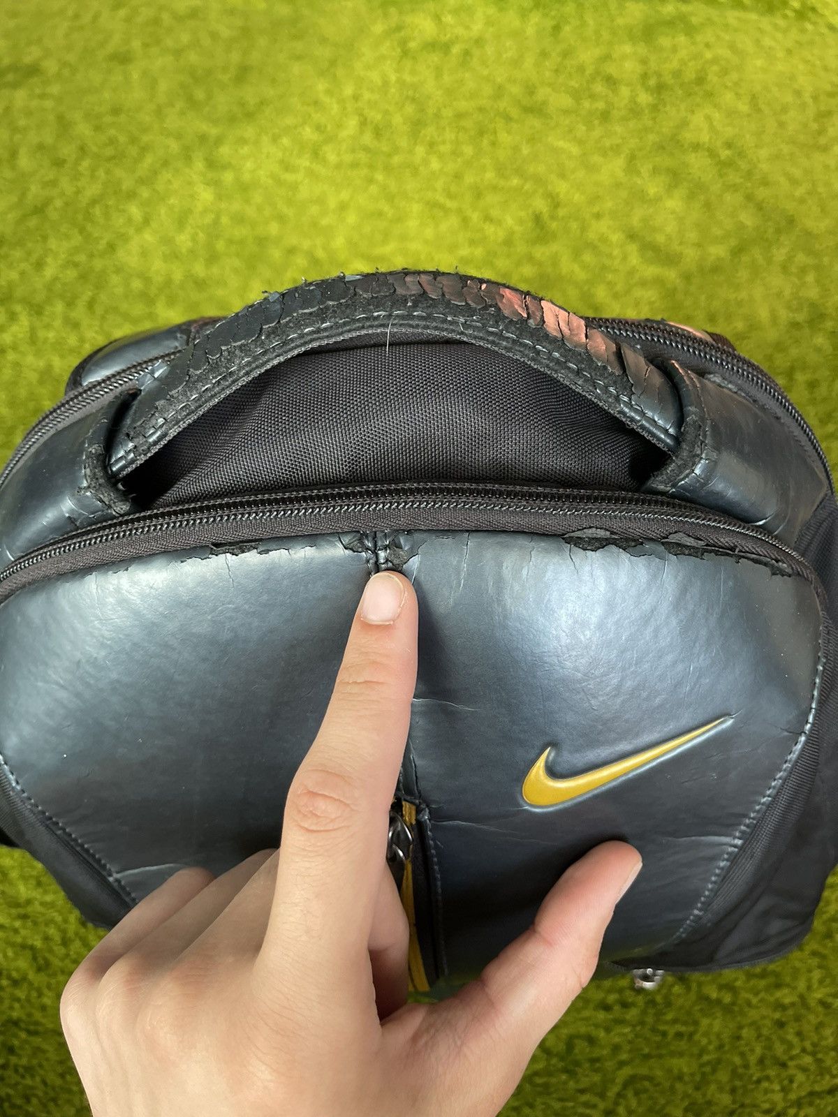 Nike × Vintage Nike 2000s vintage gorpcore style faded backpack bag Y2K Size ONE SIZE - 11 Thumbnail