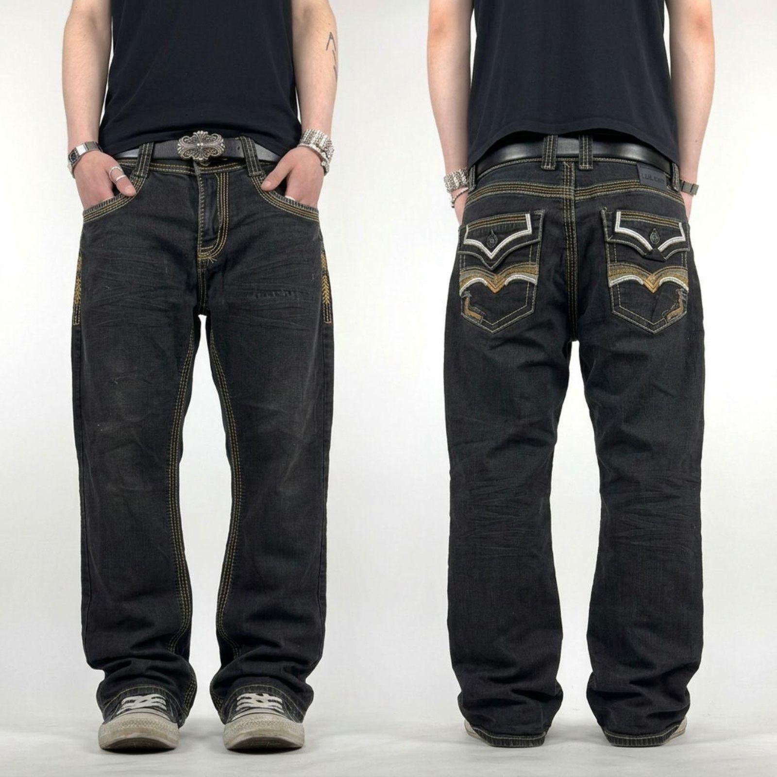 パンツ archive diesel denim pants y2k Diesel × Japanese Brand × Vintage Vintage faded archive y2k black