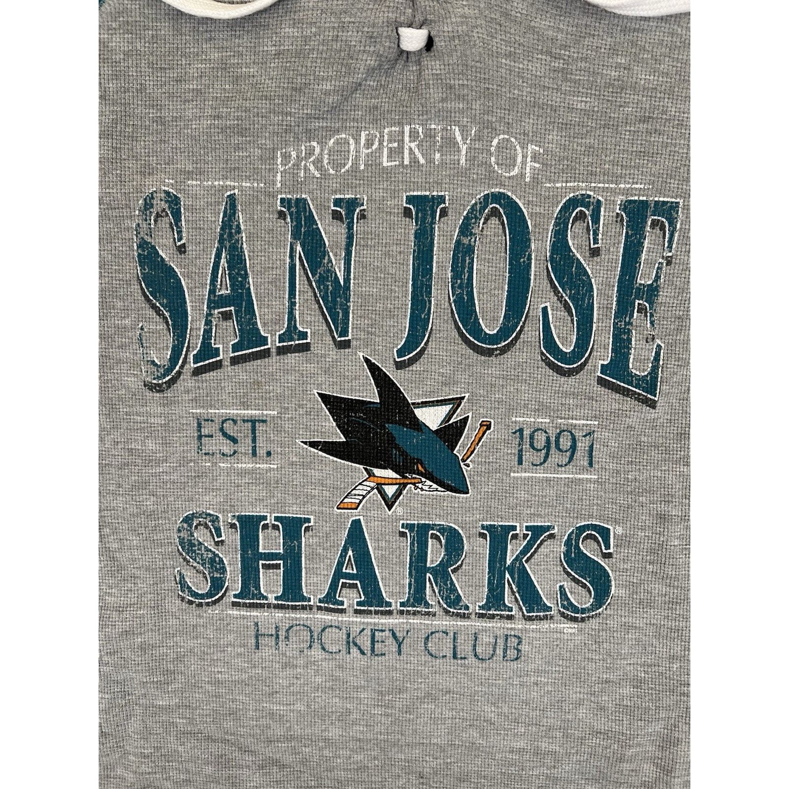 G-III Vintage San Jose Sharks Long Sleeve Thermal Shirt Size Large Size US L / EU 52-54 / 3 - 2 Thumbnail