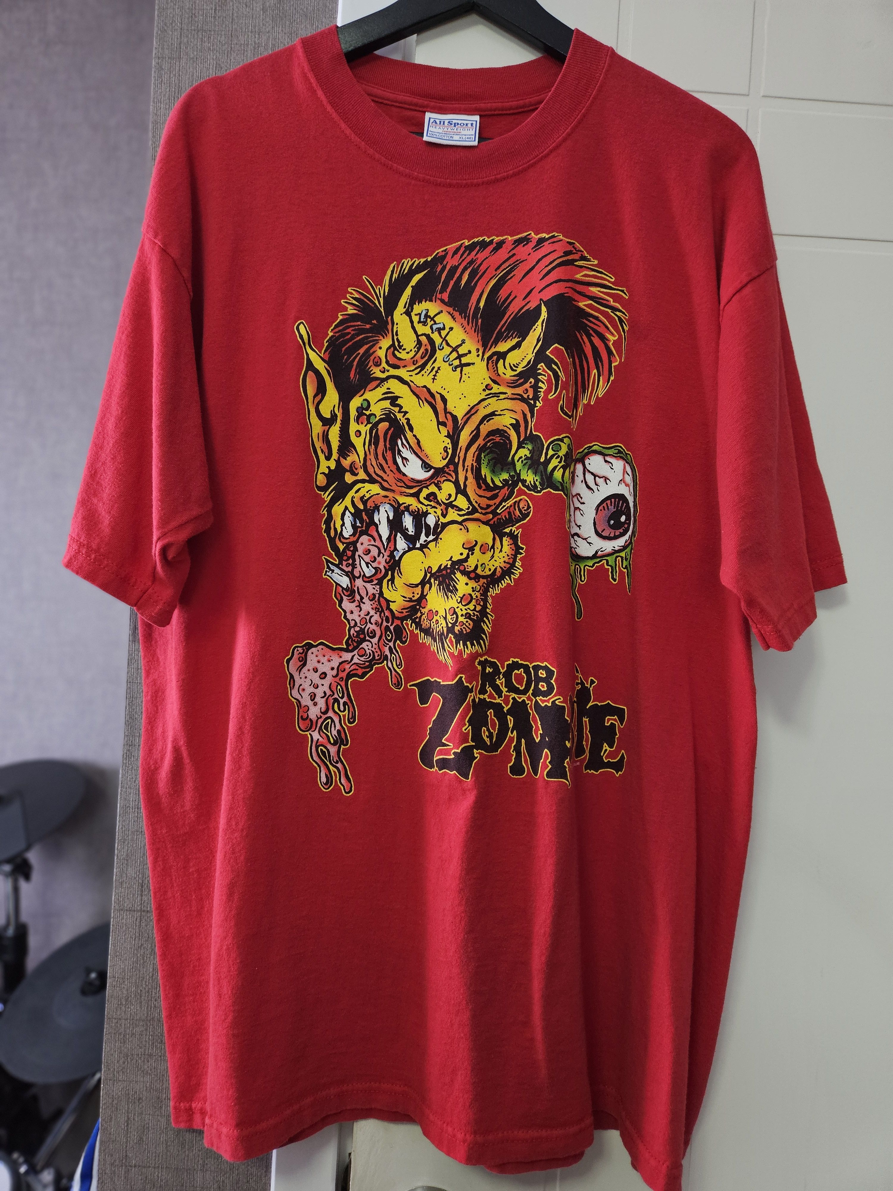All Sport Rob Zombie Large Say You Love Satan Vintage Shirt 2002 Size US XL / EU 56 / 4 - 1 Thumbnail