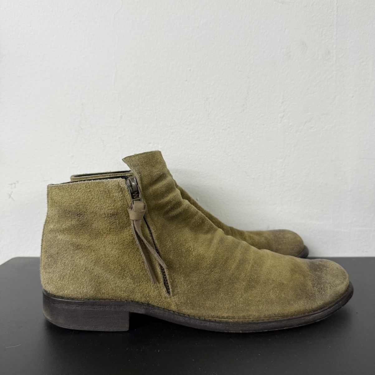 Hedi Slimane Argis Hedi Style Suede Zipper Boot Chelsea Size US 8 / EU 41 - 1 Thumbnail