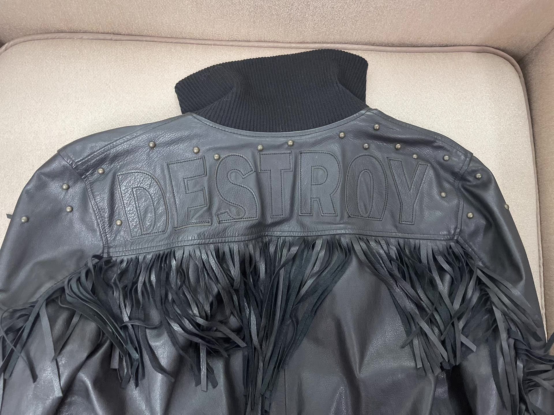 Vivienne Westwood Vivienne Westwood Man Fringed Leather Jacket Ｑ21 Size US M / EU 48-50 / 2 - 5 Thumbnail