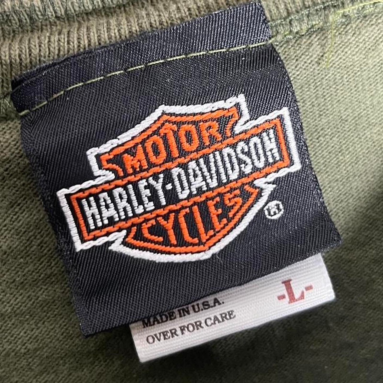 Harley Davidson Vintage 90s Harley Davidson Long Sleeve Size US L / EU 52-54 / 3 - 3 Thumbnail