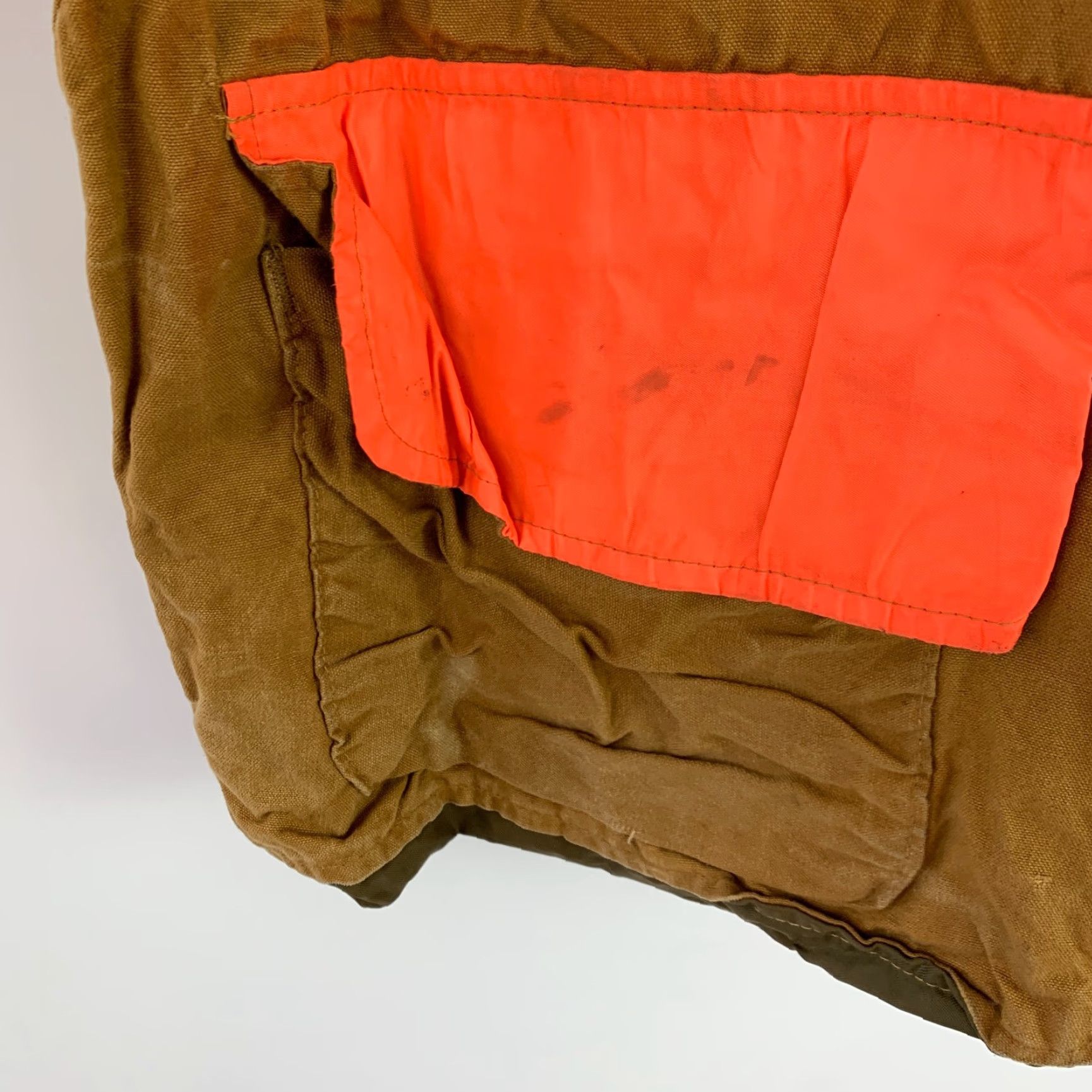 Vintage VINTAGE Woodsman Jacket Shirt Men XL Brown Canvas Hunting 90s Outdoor Pockets Water Resistant Coat Coat Size US XL / EU 56 / 4 - 3 Thumbnail