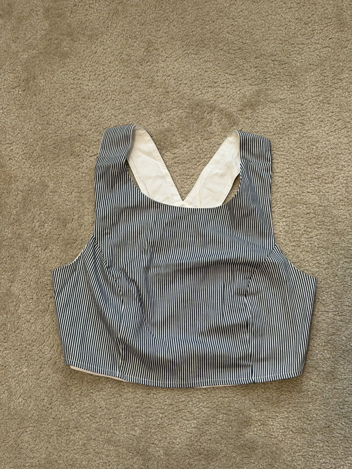 Other Lucca Couture Women's Tank Top Blue And White Size Large Size L / US 10 / IT 46 - 1 Thumbnail