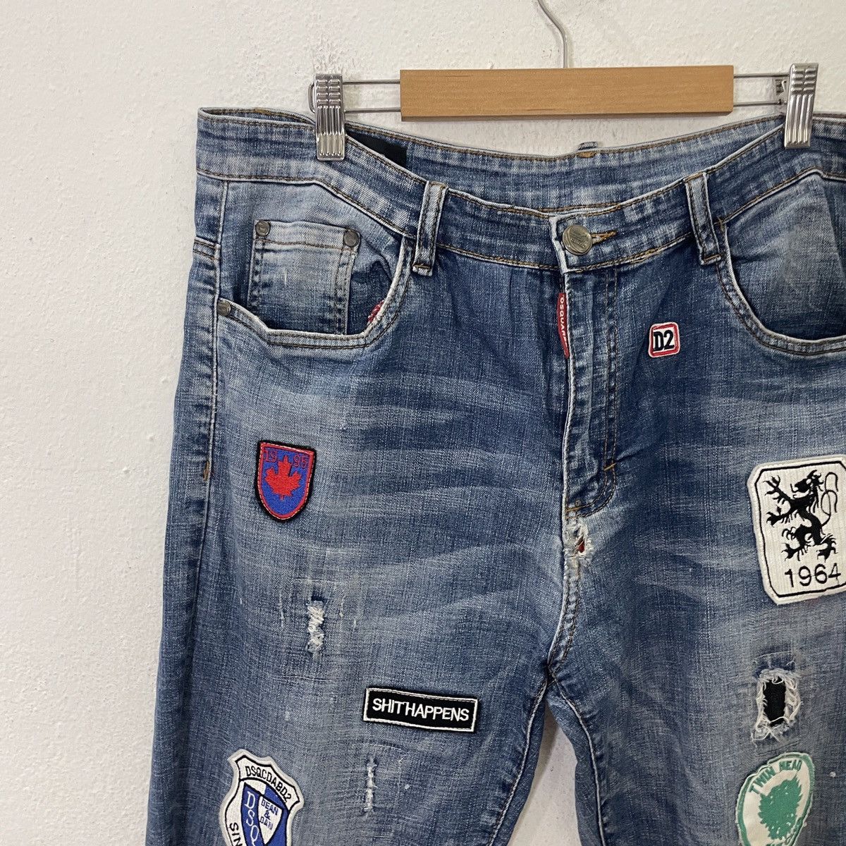 Dsquared2 Vintage Dsquared2 Distressed Denim Jeans Size US 36 / EU 52 - 3 Thumbnail
