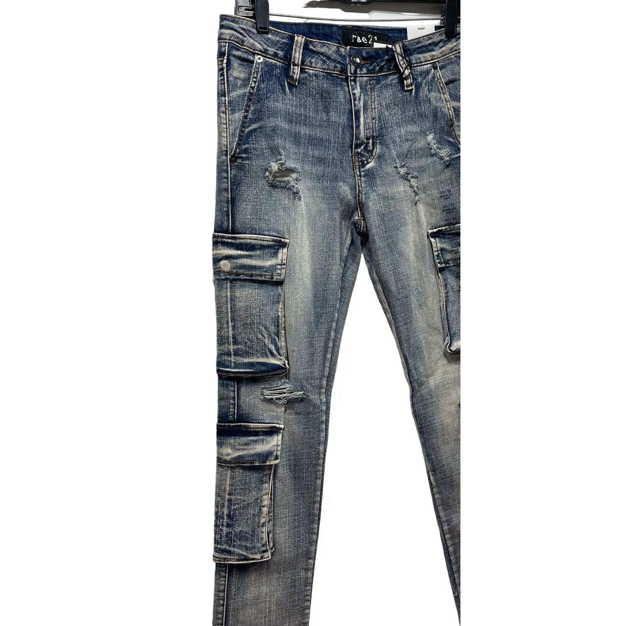rue21 Rue 21 - Men's Supreme Flex Skinny Jeans Distressed - Light Size US 30 / EU 46 - 13 Thumbnail