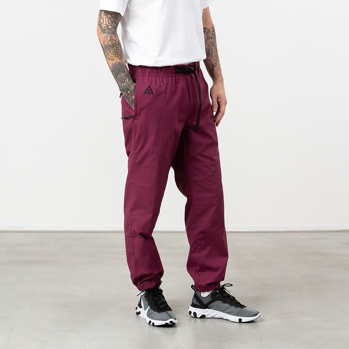 image of Nike Acg Trail Pants Villain Red Colour in Maroon, Men's (Size 32)