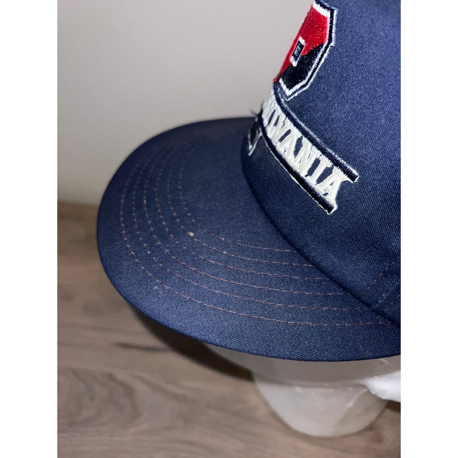 Vintage 1970s 80s PA Pennsylvania Blue Hat Headwear Union Snapback Size ONE SIZE - 4 Thumbnail