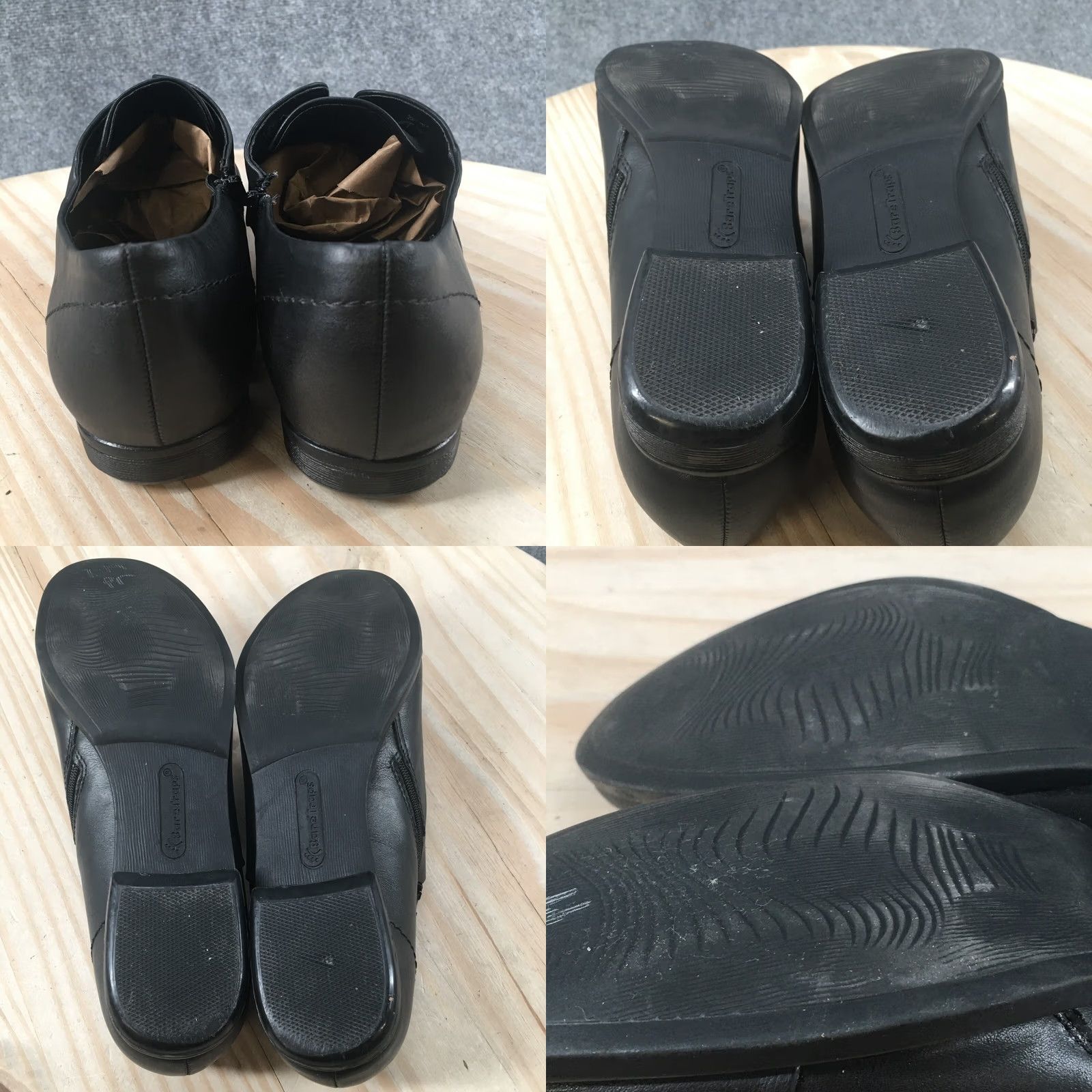Vintage Baretraps Womens Flats Vikie Slip On Black Faux Leather Low Top Shoes 8.5 M Womens Casual Comfort Flat Slip-On Black Vikie Flats Size M / US 6-8 / IT 42-44 - 8 Thumbnail