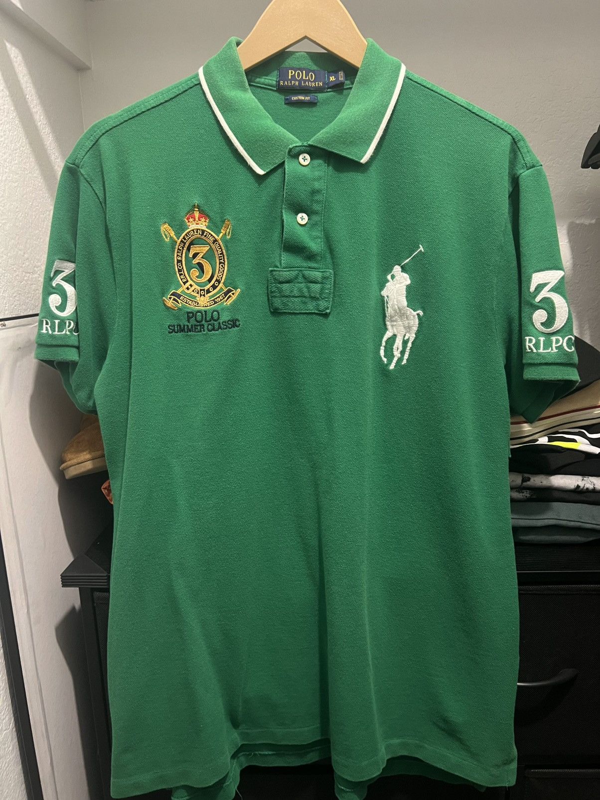 Polo Ralph Lauren ビッグポニー　chief keef Polo Ralph Lauren Germany #9 Vintage Polo Shirt Chief Keef