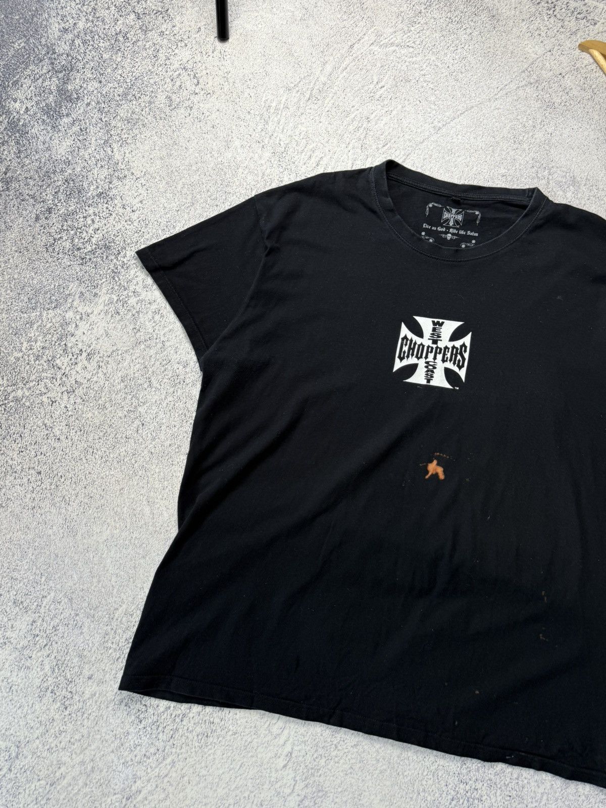 Vintage Vintage West Coast Choppers Black T-Shirt Paul Walker Size US XXL / EU 58 / 5 - 15 Thumbnail
