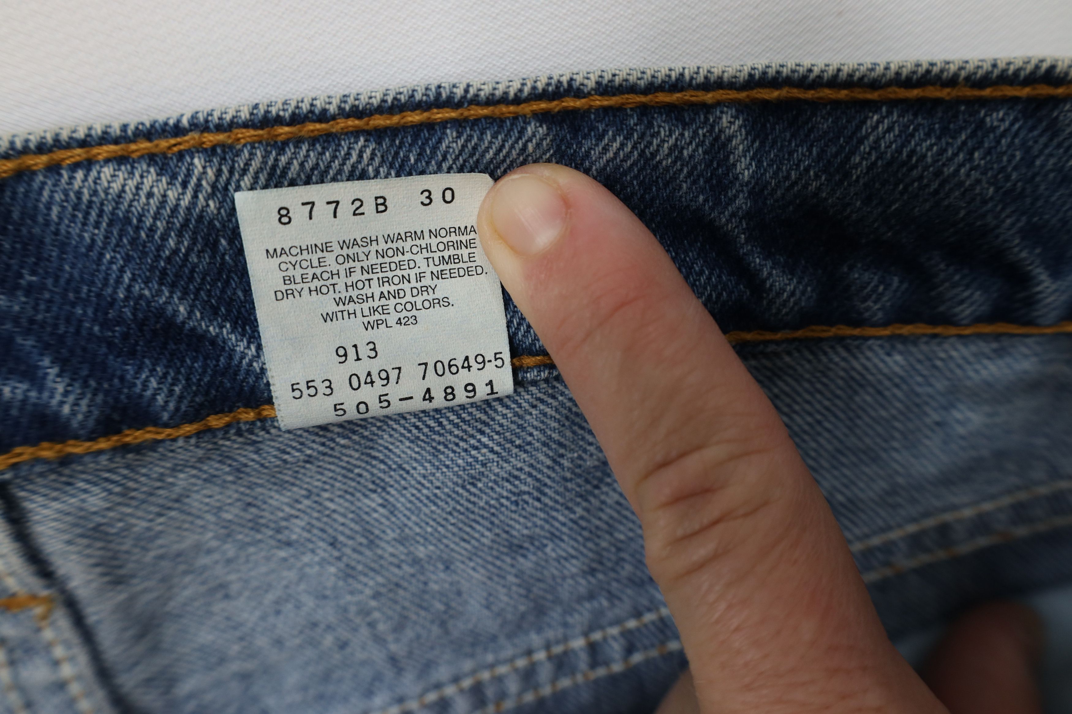 Levi's Vintage 90s Levis 505 Straight Leg Denim Jeans USA Blue Size US 36 / EU 52 - 7 Thumbnail