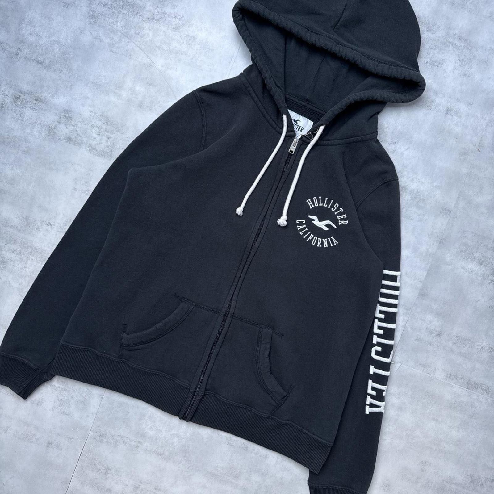 Other Y2K Hollister 00s Black Zip Up Jacket Size M / US 6-8 / IT 42-44 - 4 Thumbnail