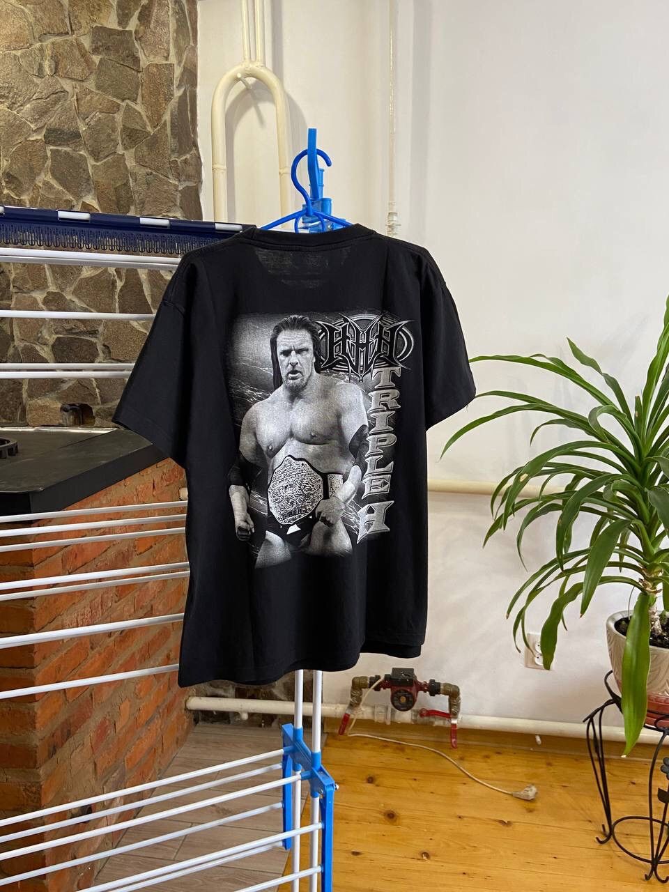 WWE Vintage WWE WWF Tripleh Big Print T-Shirt Size US M / EU 48-50 / 2 - 2 Thumbnail