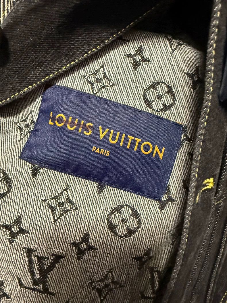 Louis Vuitton Louis VuittonBlack deconstructed patchwork print denim jack Size US L / EU 52-54 / 3 - 4 Thumbnail