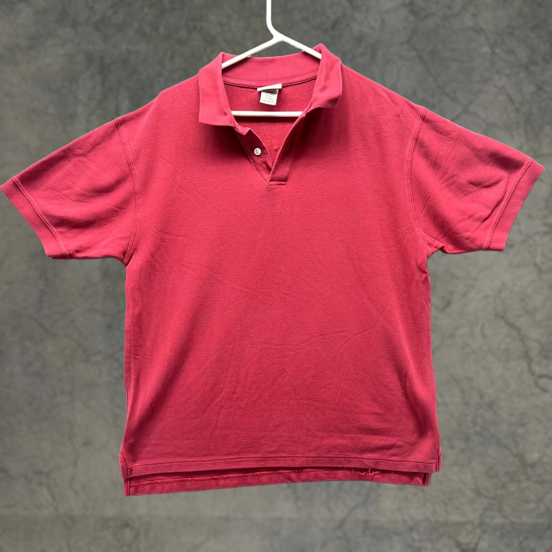 Vintage L.L. Bean Polo Shirt Mens M Red 100% Cotton Knit Casual Solid Short Sleeve Polo Mens Red Size US M / EU 48-50 / 2 - 1 Thumbnail