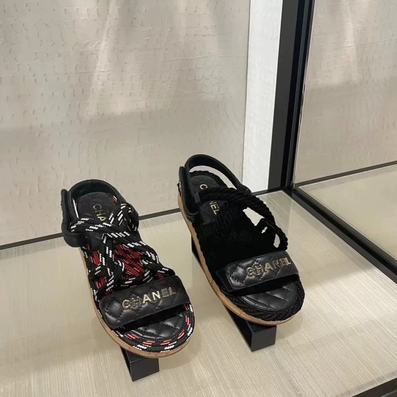 Chanel Chanel Women's Rope-Woven Mule Sandals Size US 6 / IT 36 - 1 Thumbnail